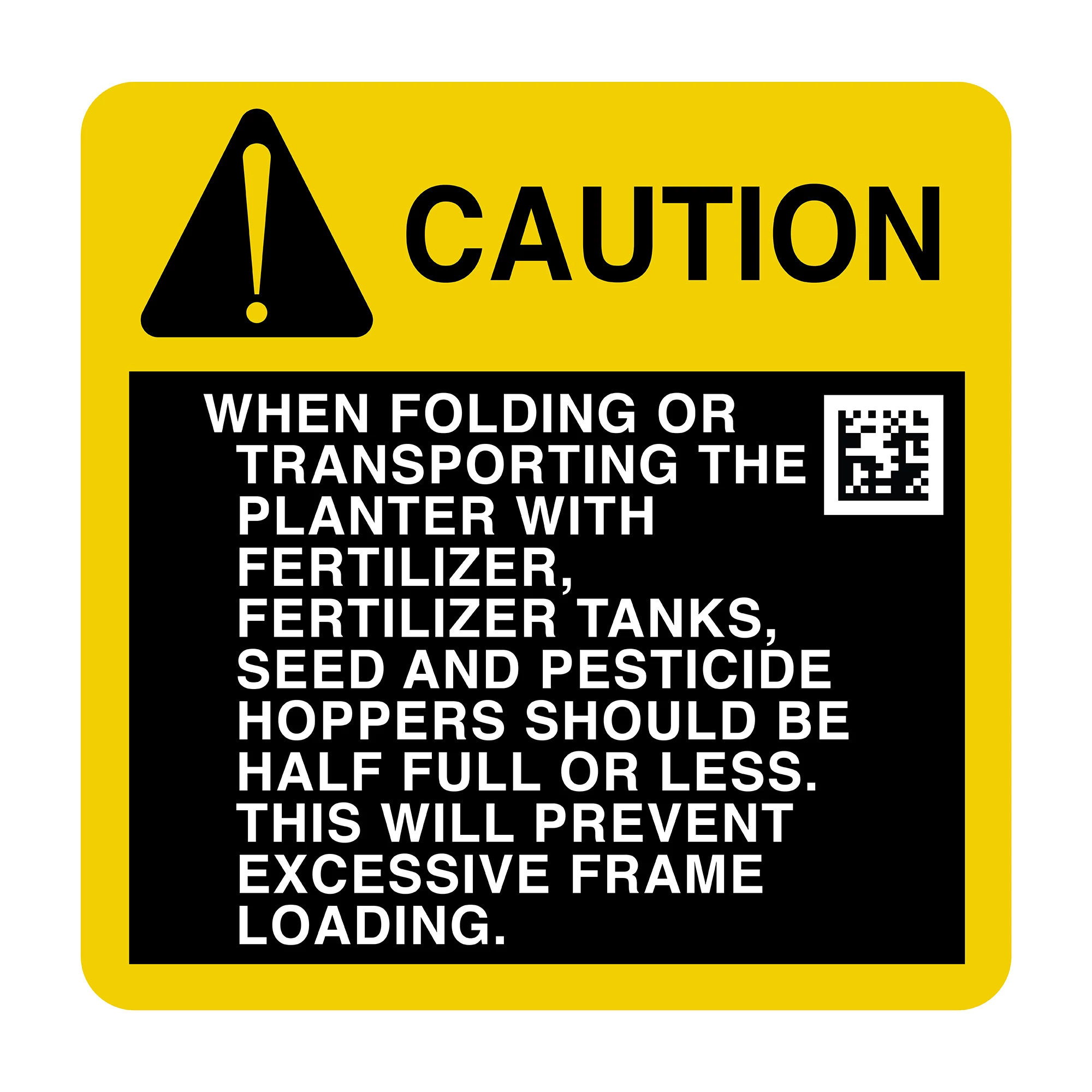 John Deere Transport Caution Sign - A53367