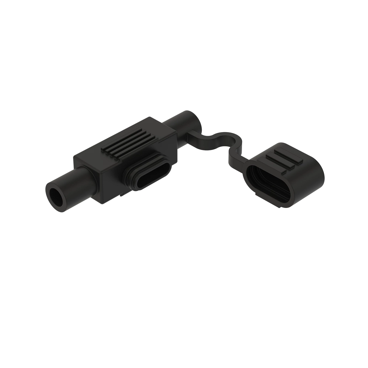 Accy Mta Minival Fuseholder Blk Pls