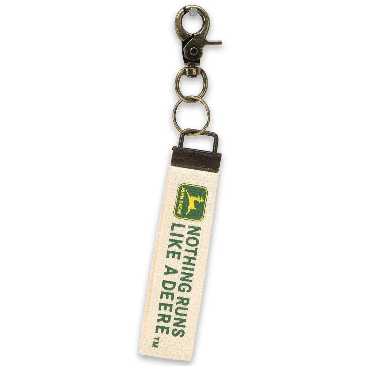 Nothing Runs Like A Deere Fabric Keychain