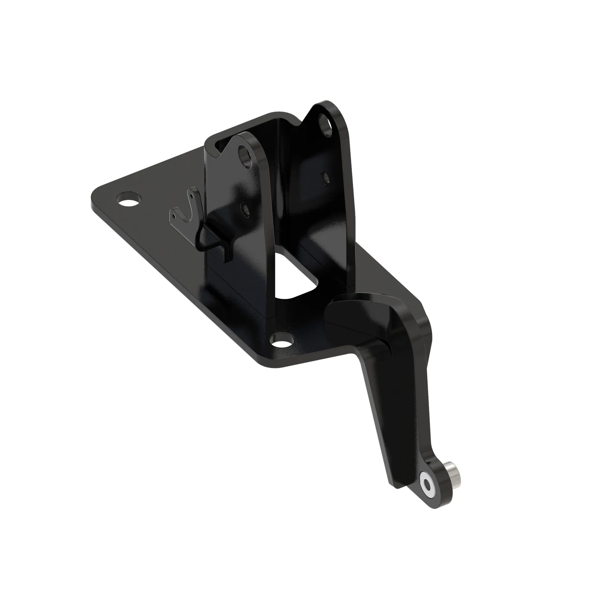 John Deere Bracket, Left Side Rear Lower Cab Suspension - RE582116