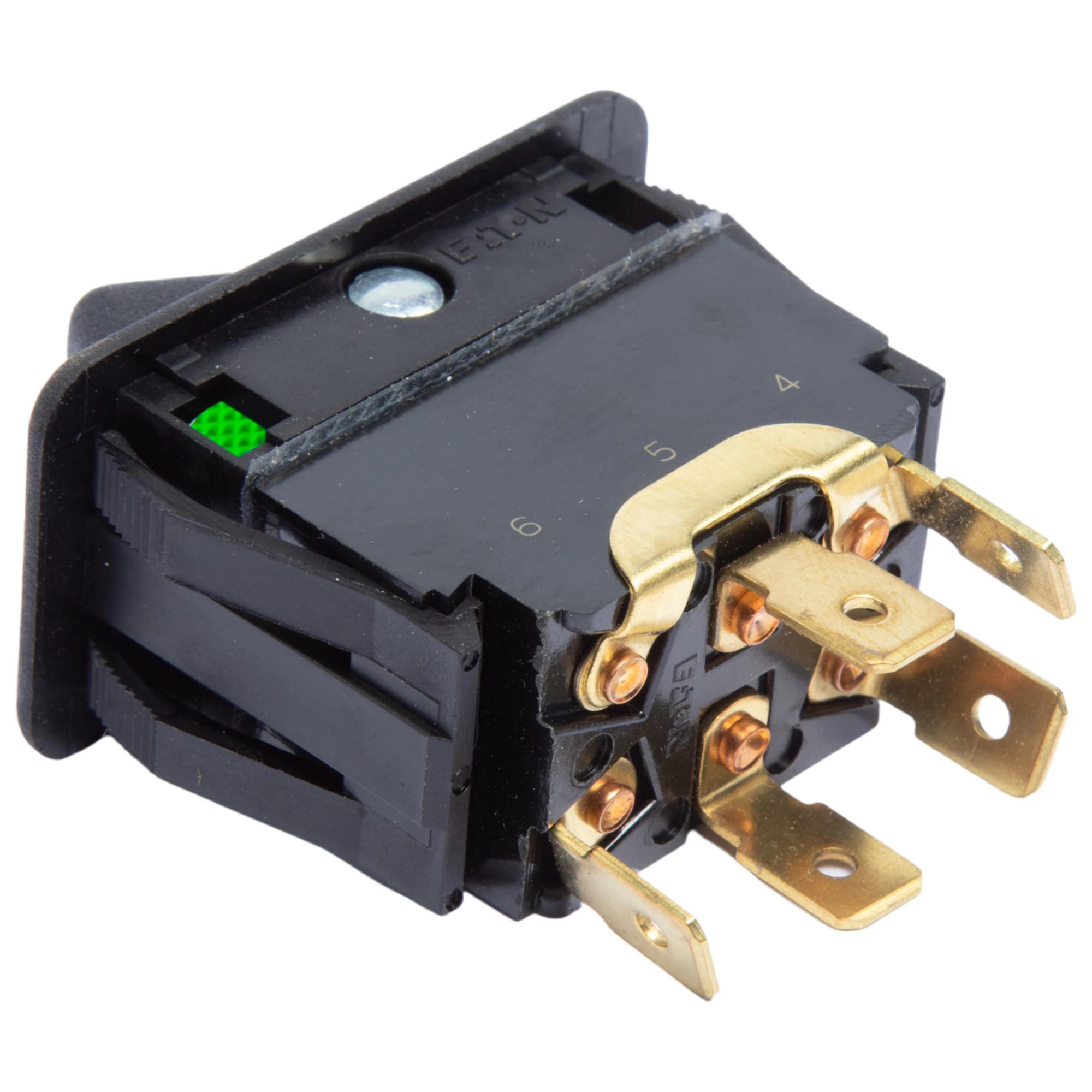 SWITCH-ROCKER LIGHTED GREEN