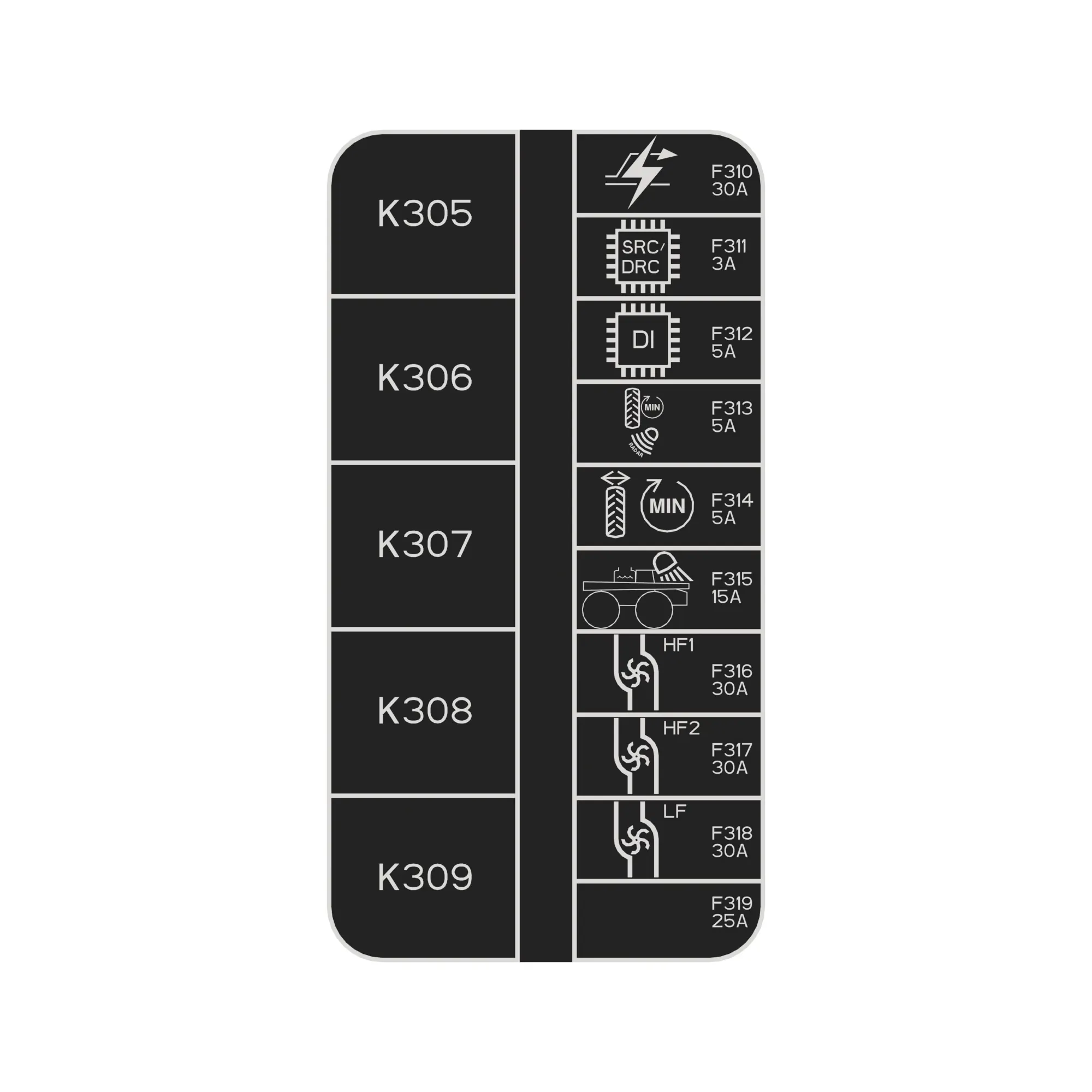 John Deere Rear Load Center Label - N405756