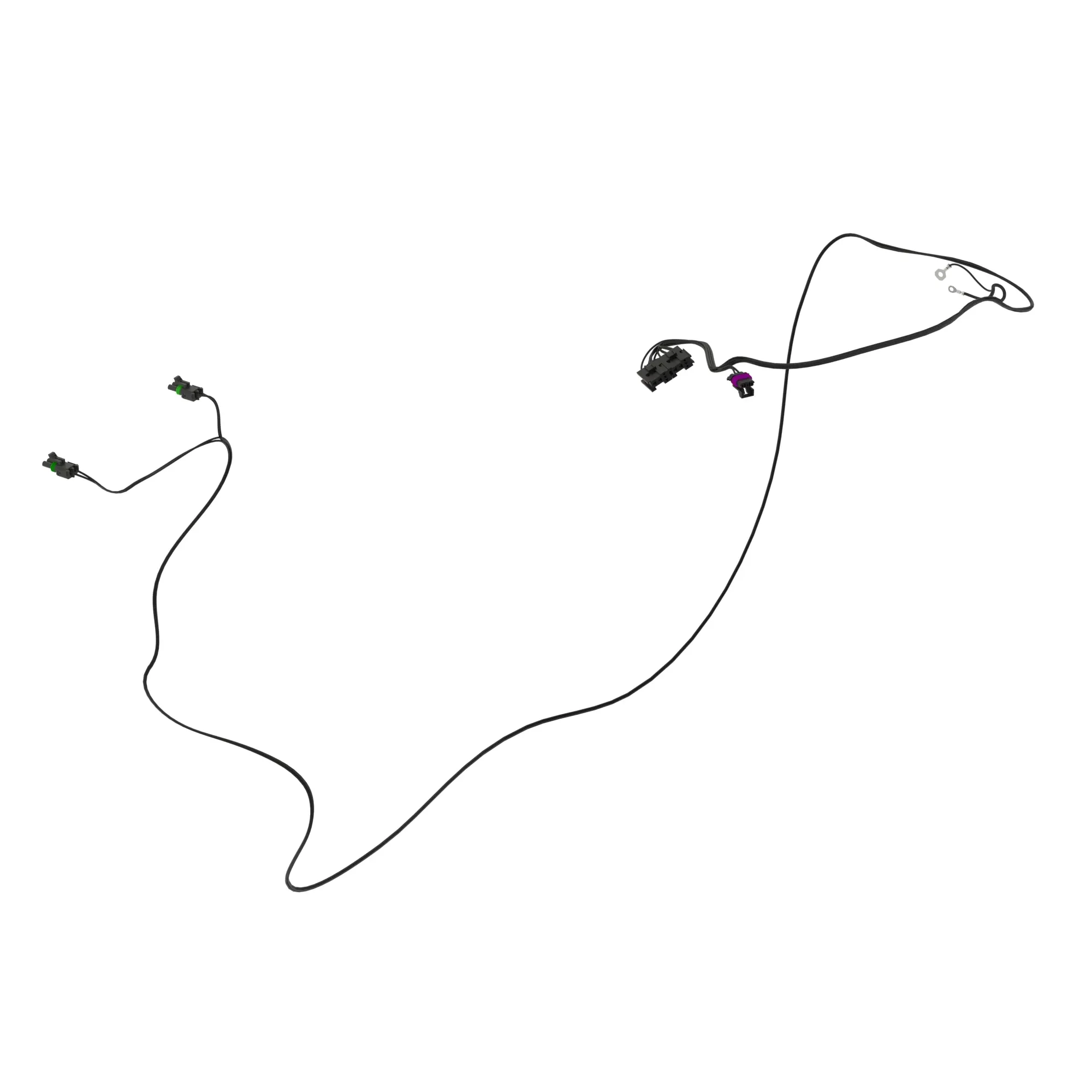 John Deere Deluxe Mid-Mount Wiring Harness - RE208901