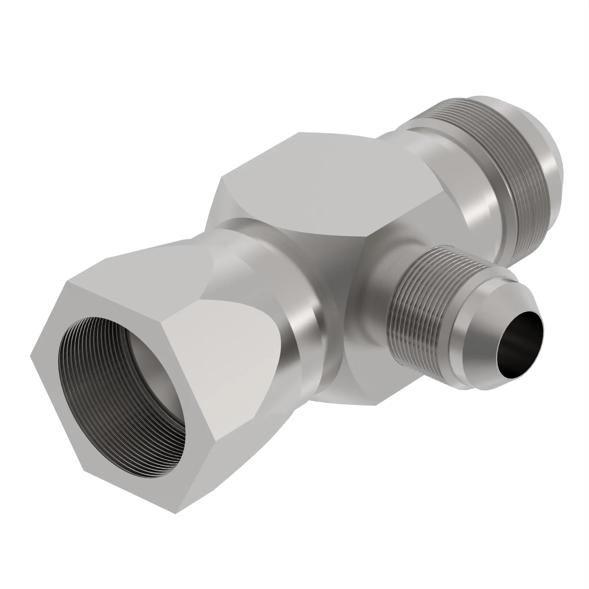 FITTING, TEE-37DEG FLARE SWIVEL RUN