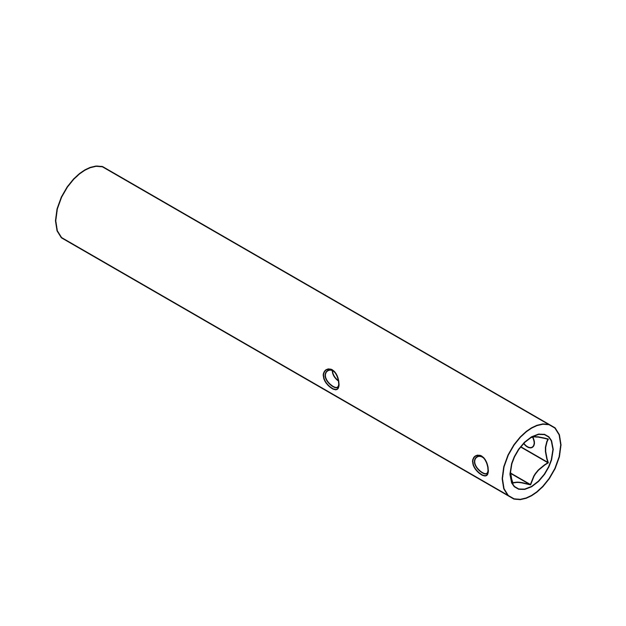 John Deere Round Outer Diameter Hexagonal Inner Diameter Two Holes Bushing - AN221885