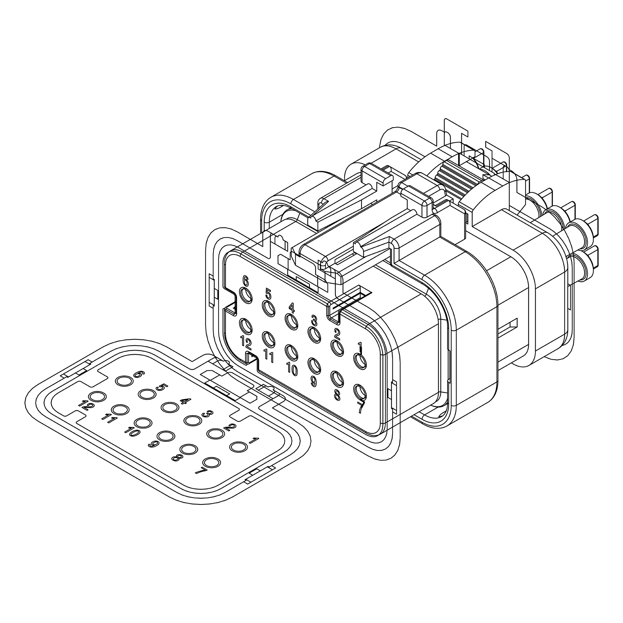 John Deere Electrical Connector Cap - AT498693