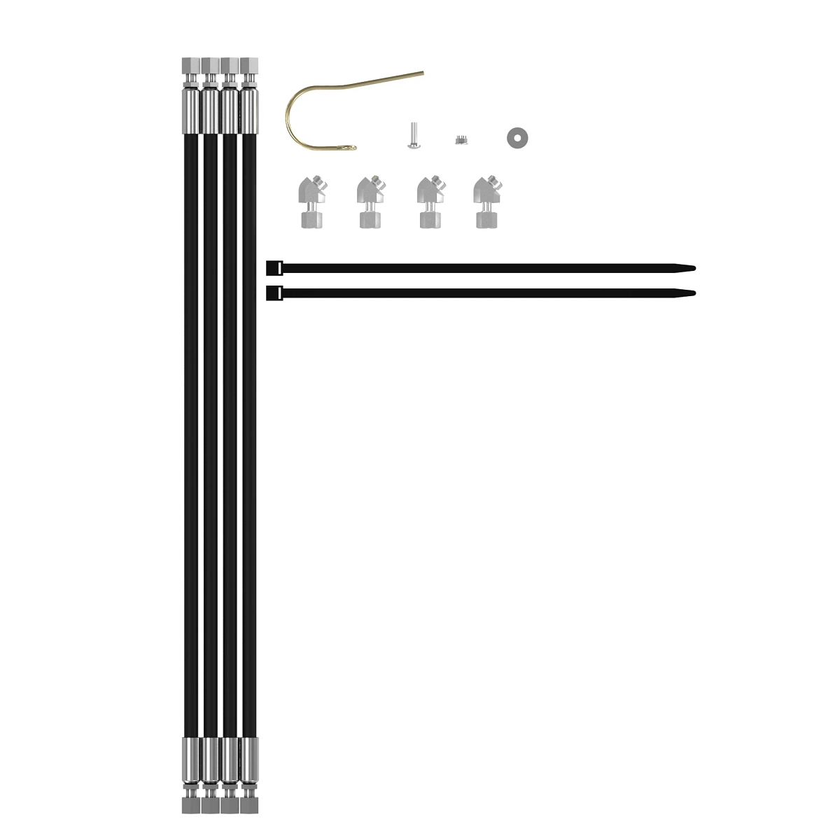 Hose Kit, Hoses and Parts (2-Fcn)