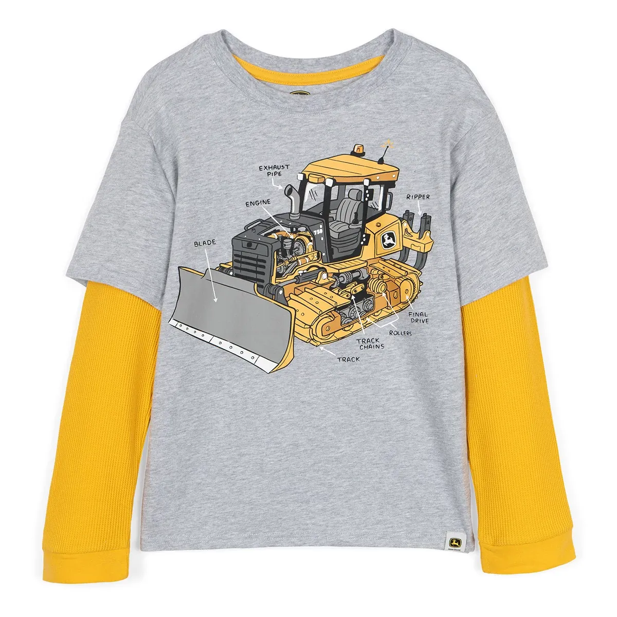 Toddler Dozer Layered Sleeve T-Shirt