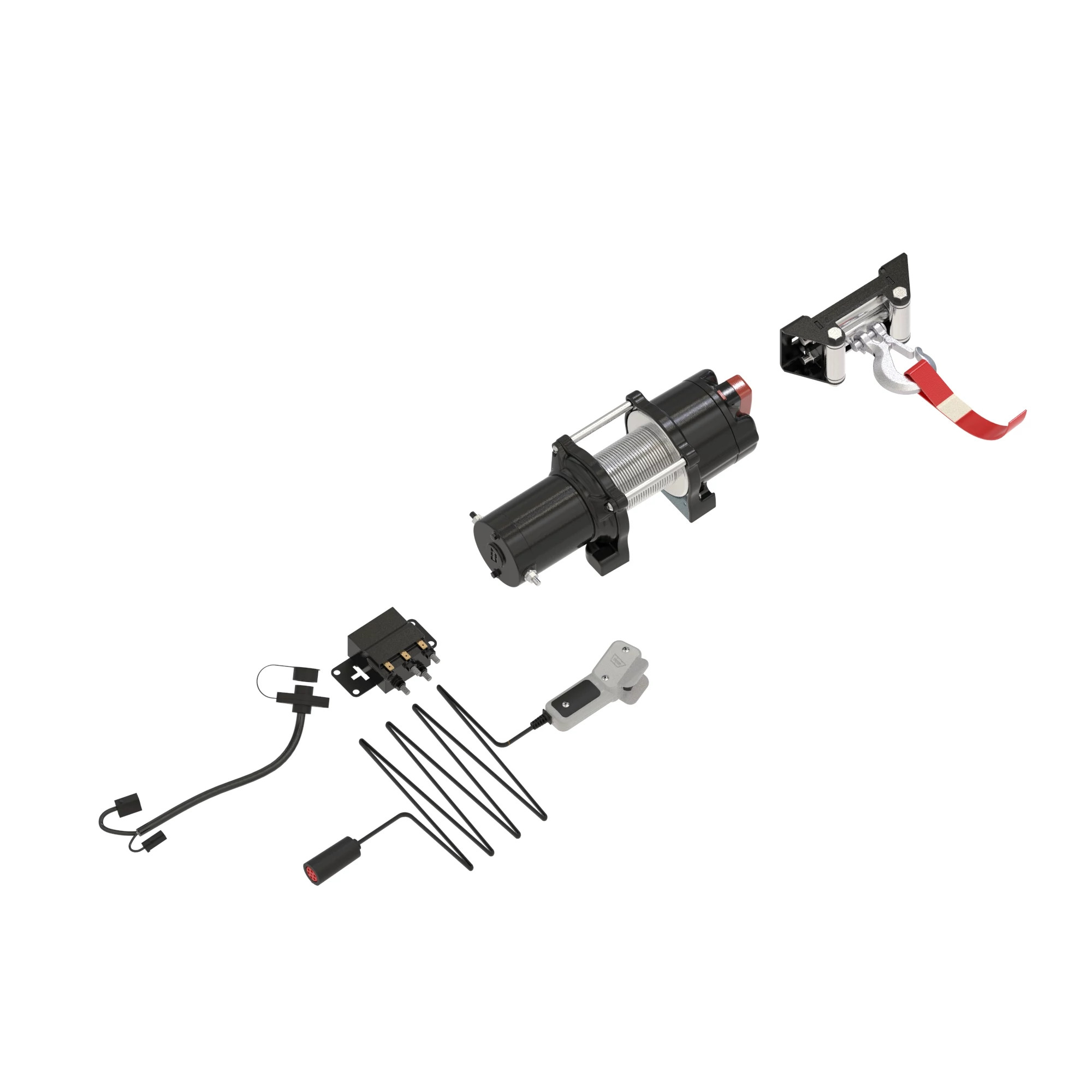 John Deere Winch Bumper Mount Kit, 3500lb - BM26741