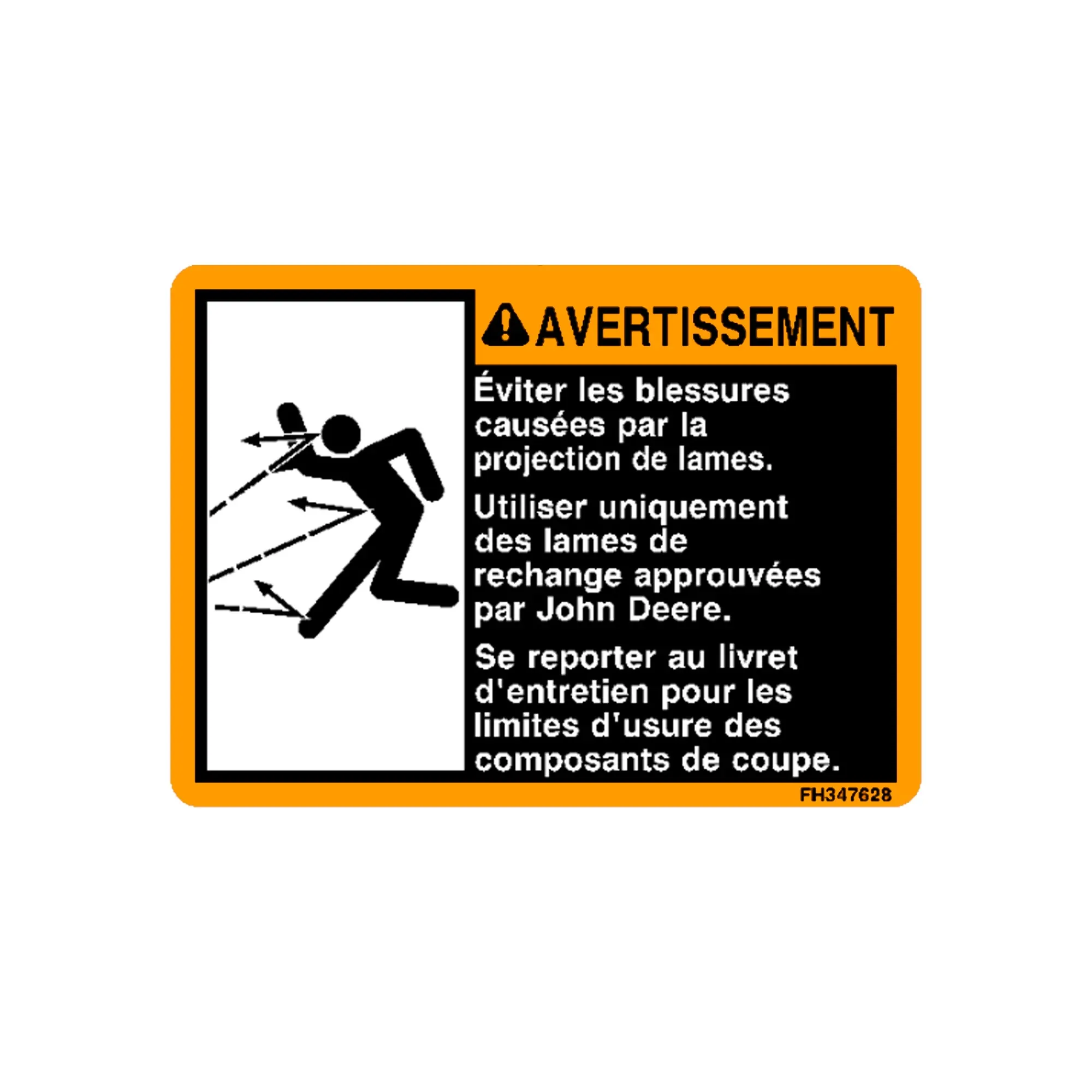 John Deere Safety Sign - FH347627