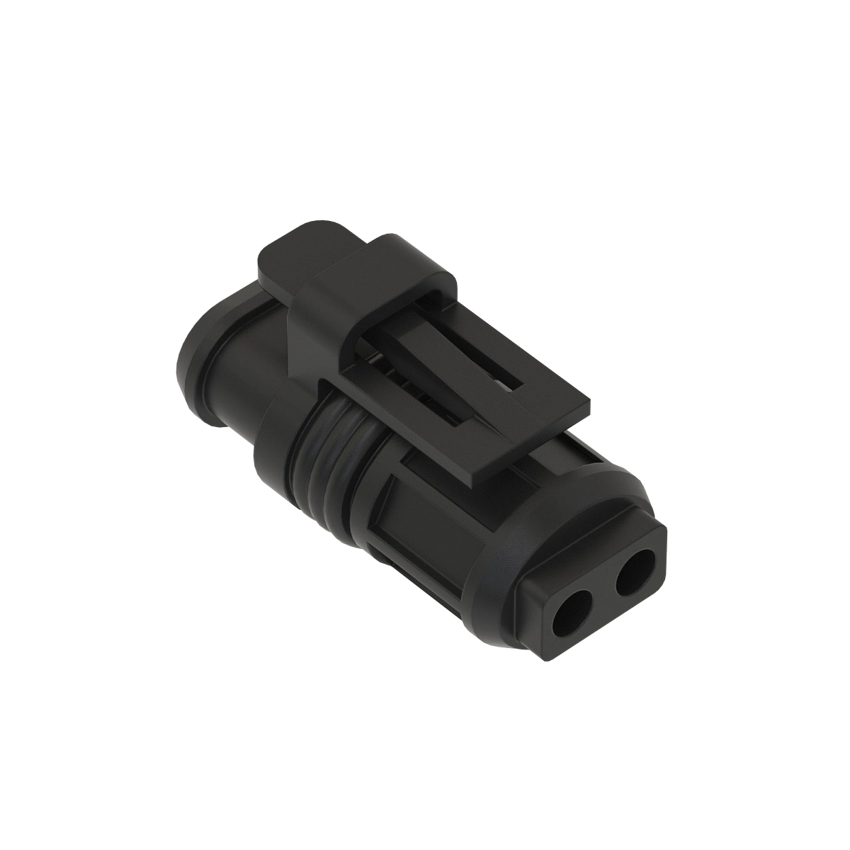 CONN TYCO 1.5MM 2W MS BLK NYLON