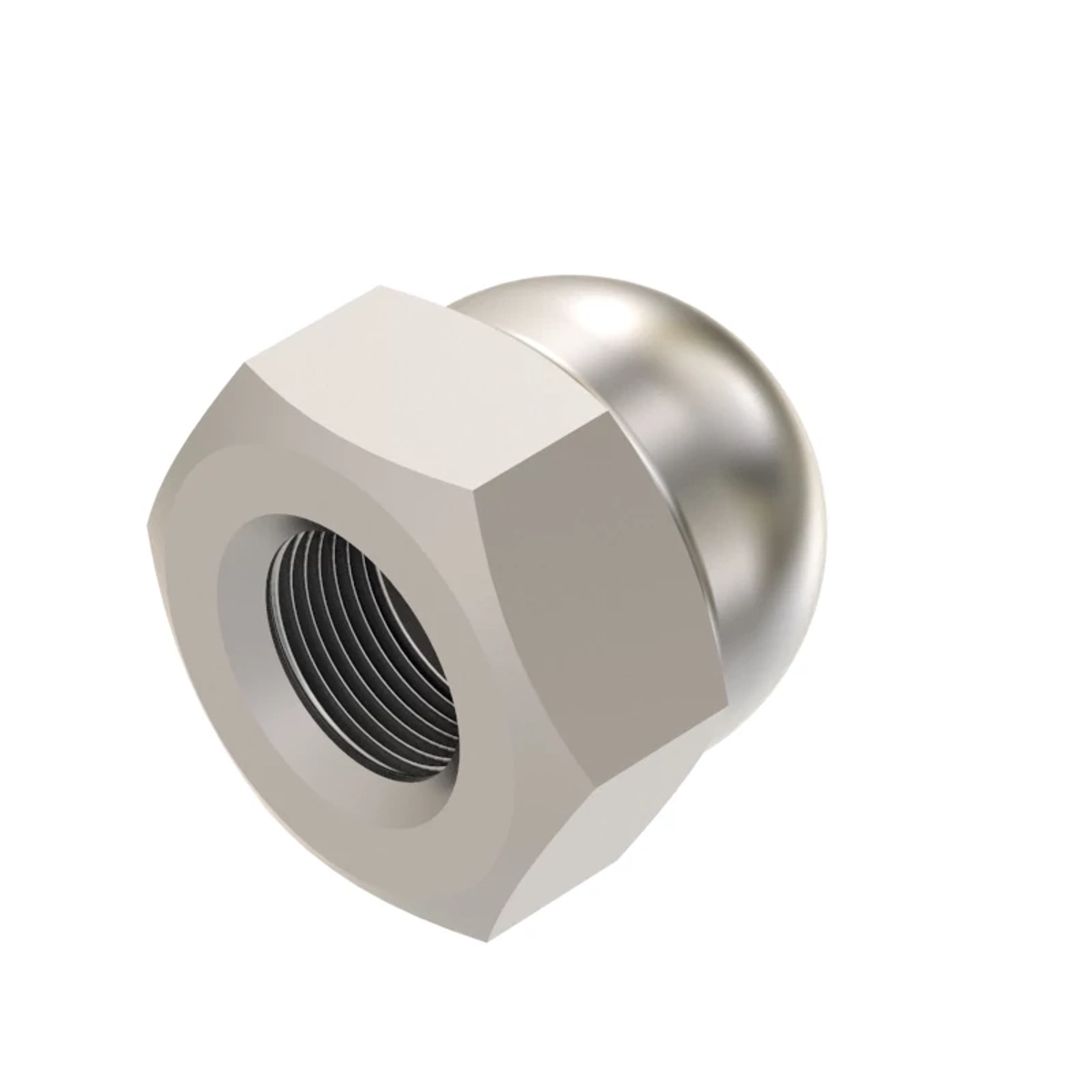John Deere Hexagonal Crown Nut, M10 - R135432