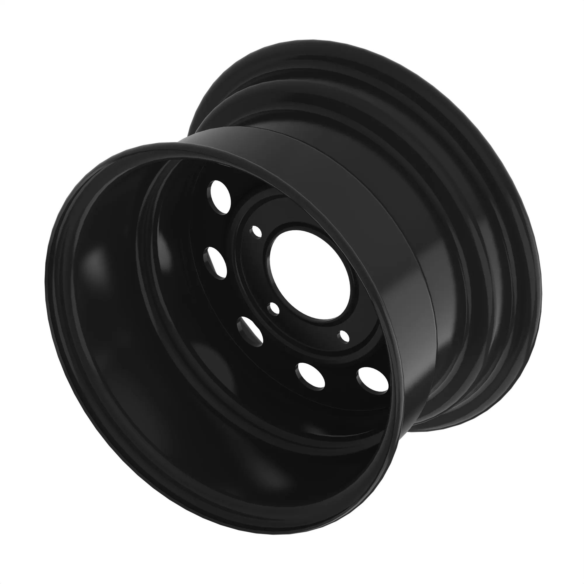 WHEEL, 12X7 O-WINDOW (BLACK)