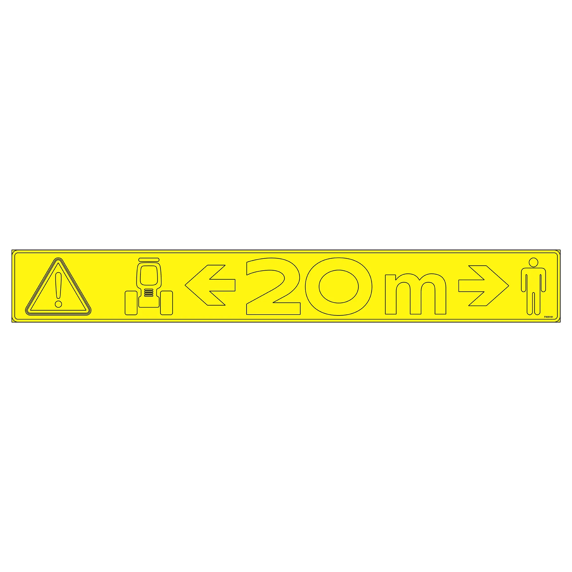 John Deere Label, Stay Back, 20 Meters - F635161