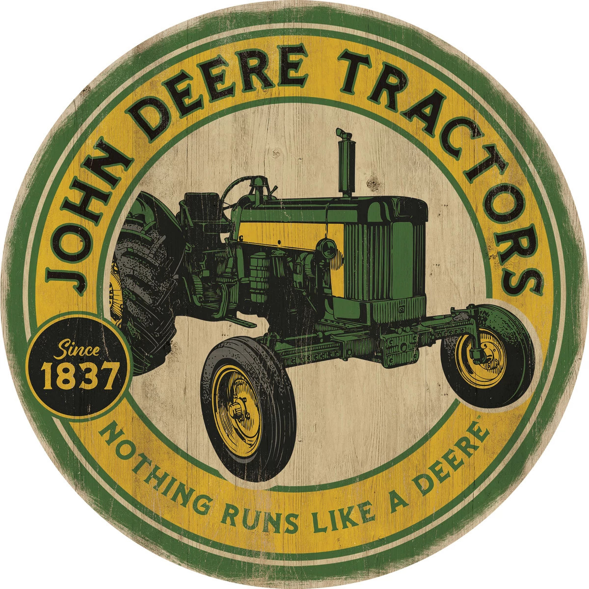 "Rustic Tractors Wood Sign"