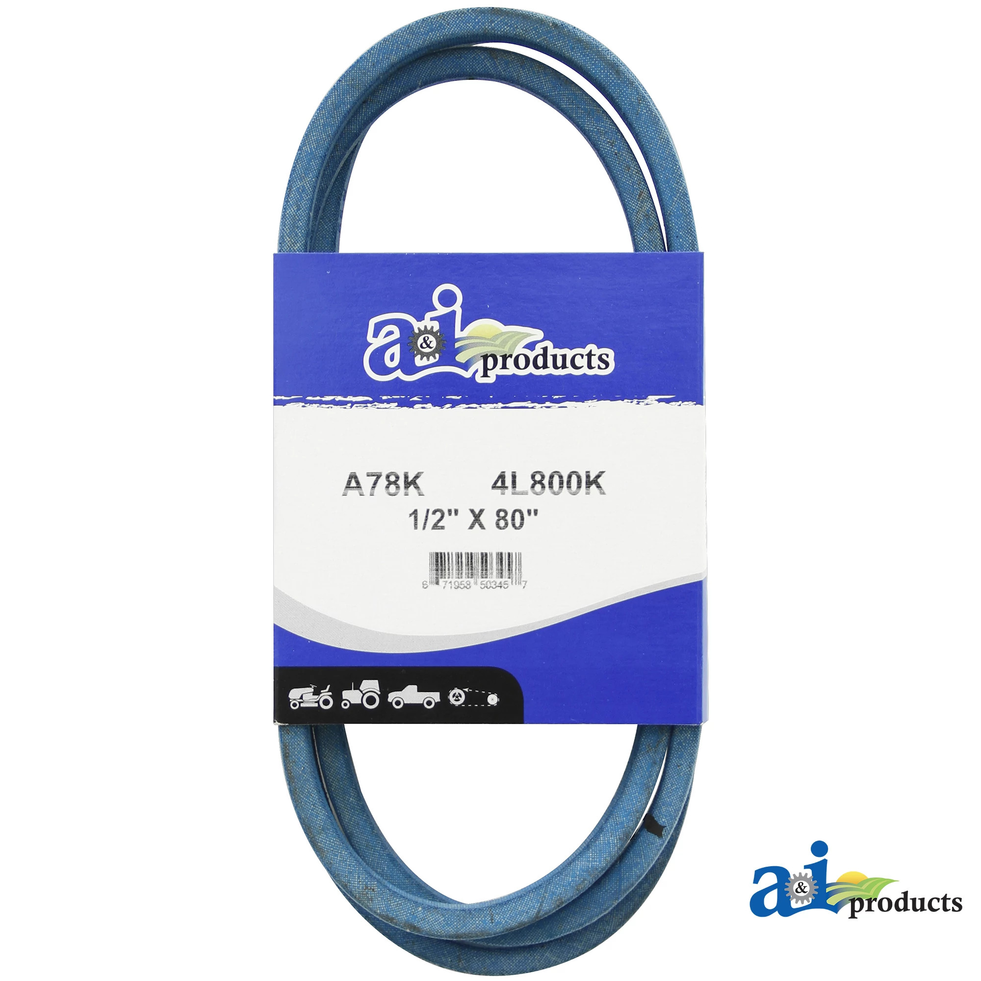 A&I Products Mower Drive V-Belt, Effective Length 2027 mm (79.8 inch) - A-A78K