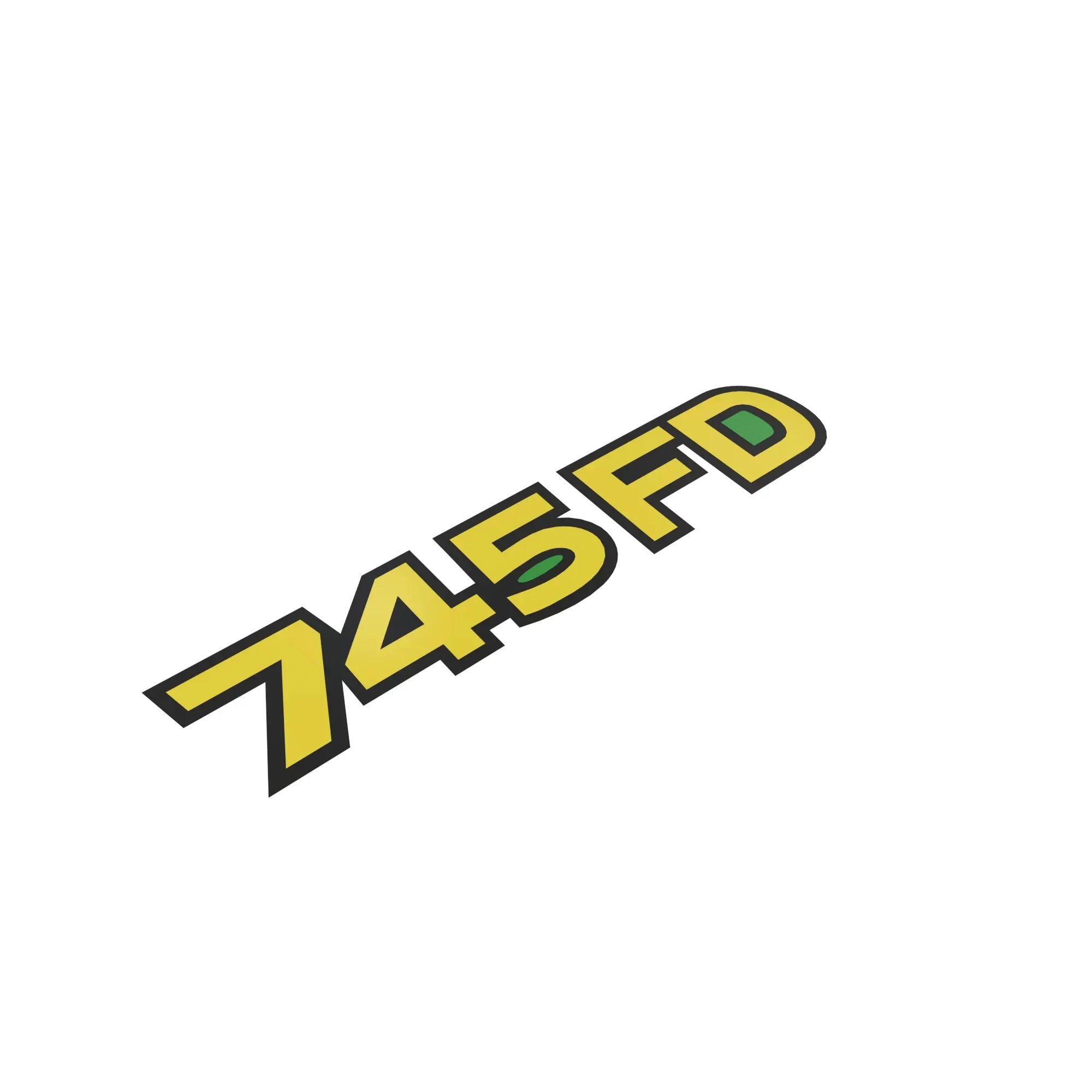 John Deere 745 FD Model Label - HXE118844