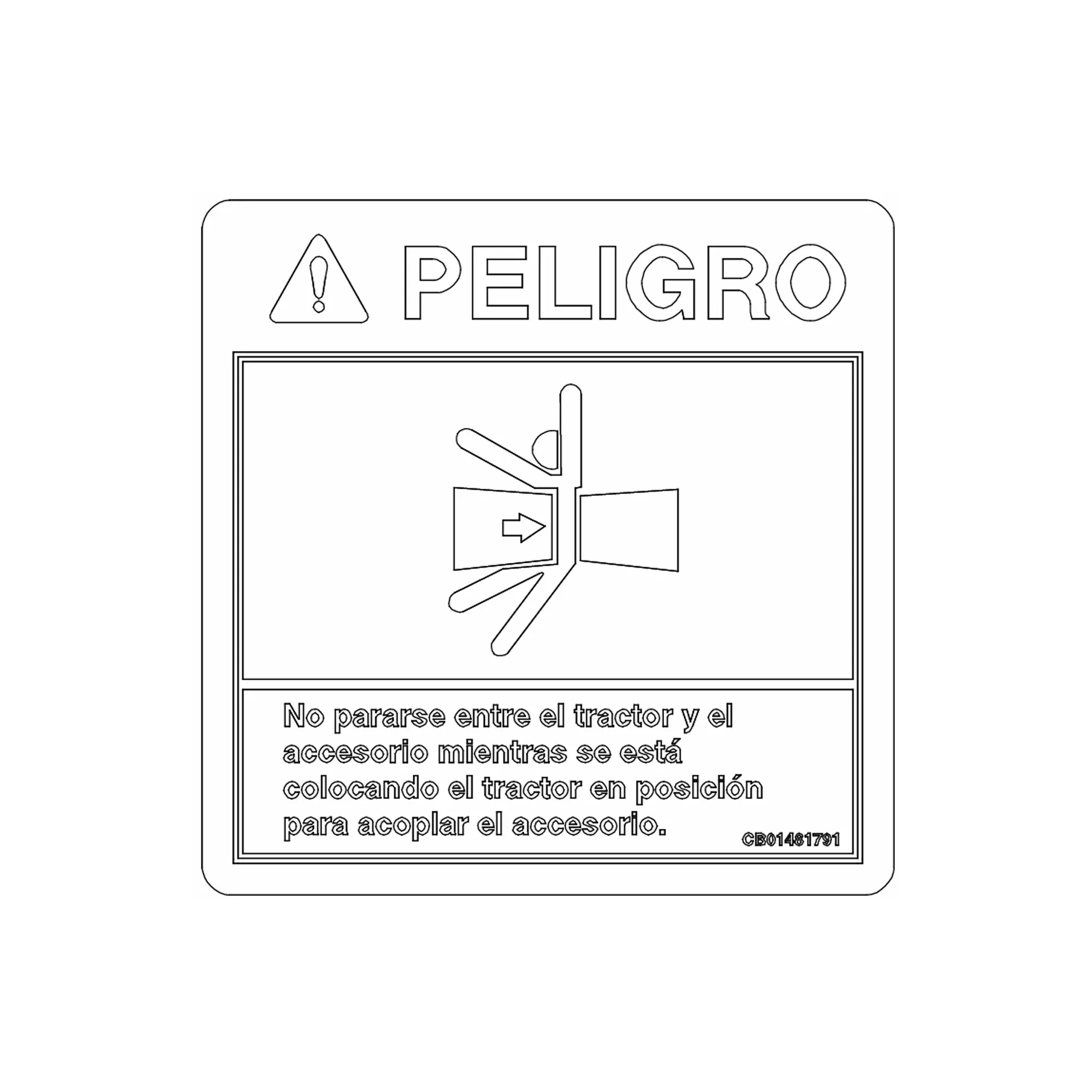 John Deere Safety Sign - CB01481791