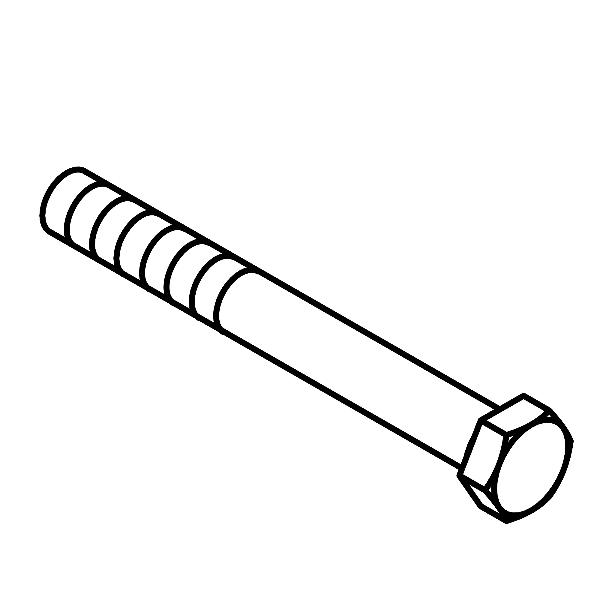 John Deere Hexagonal Head Cap Screw, M16 X 140 - 19M8043