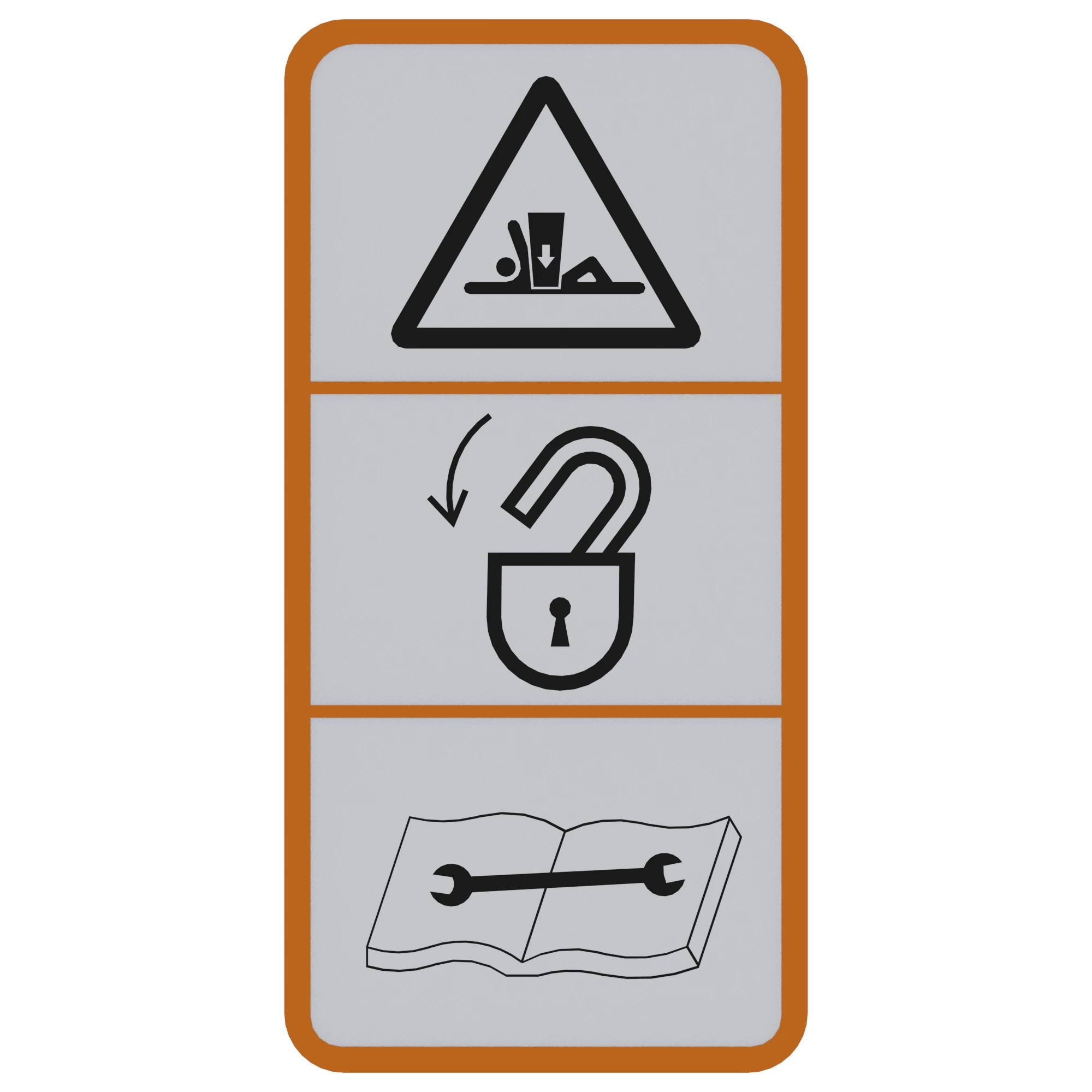 SIGN, DECAL-SERVICE LOCK BALL VALVE