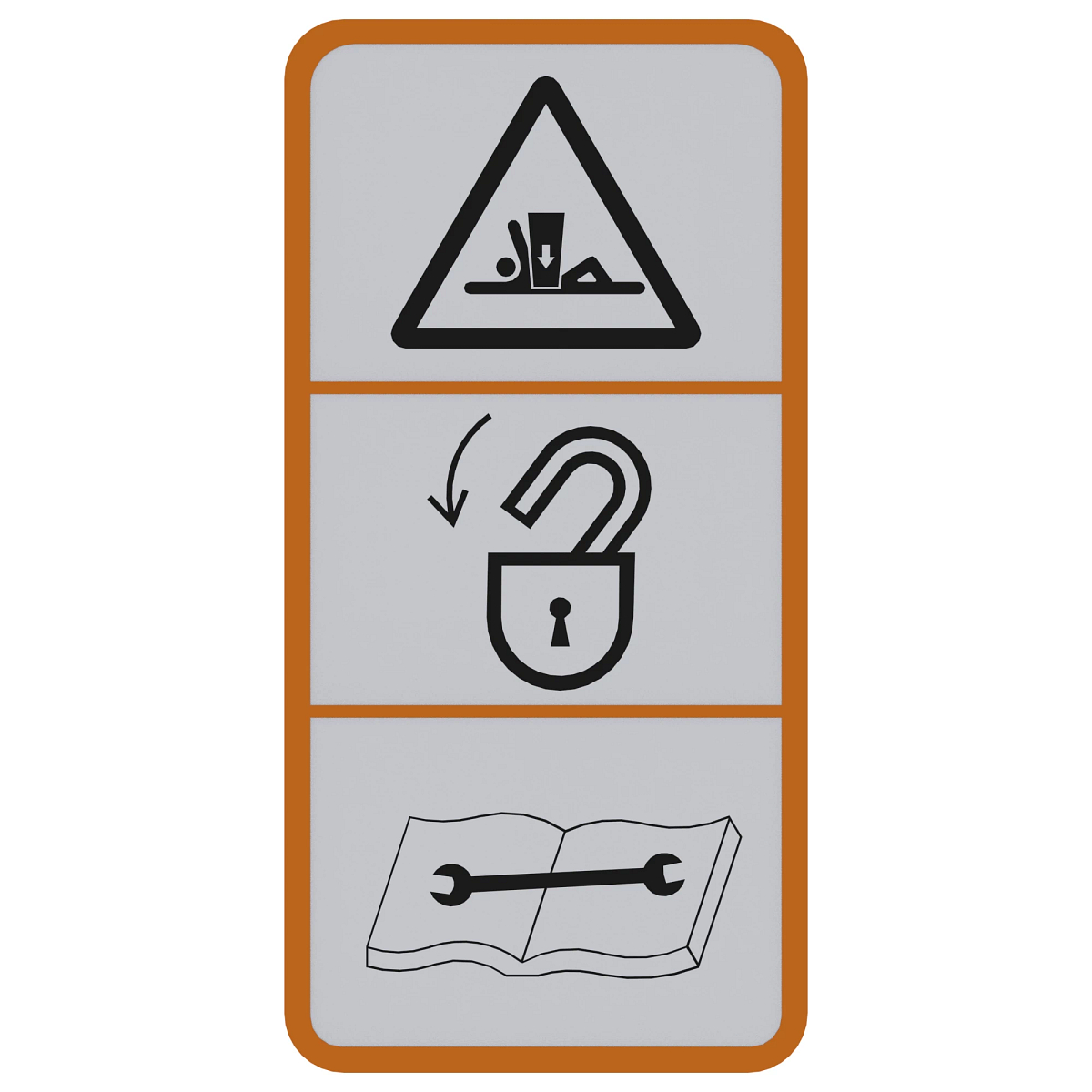 SIGN, DECAL-SERVICE LOCK BALL VALVE