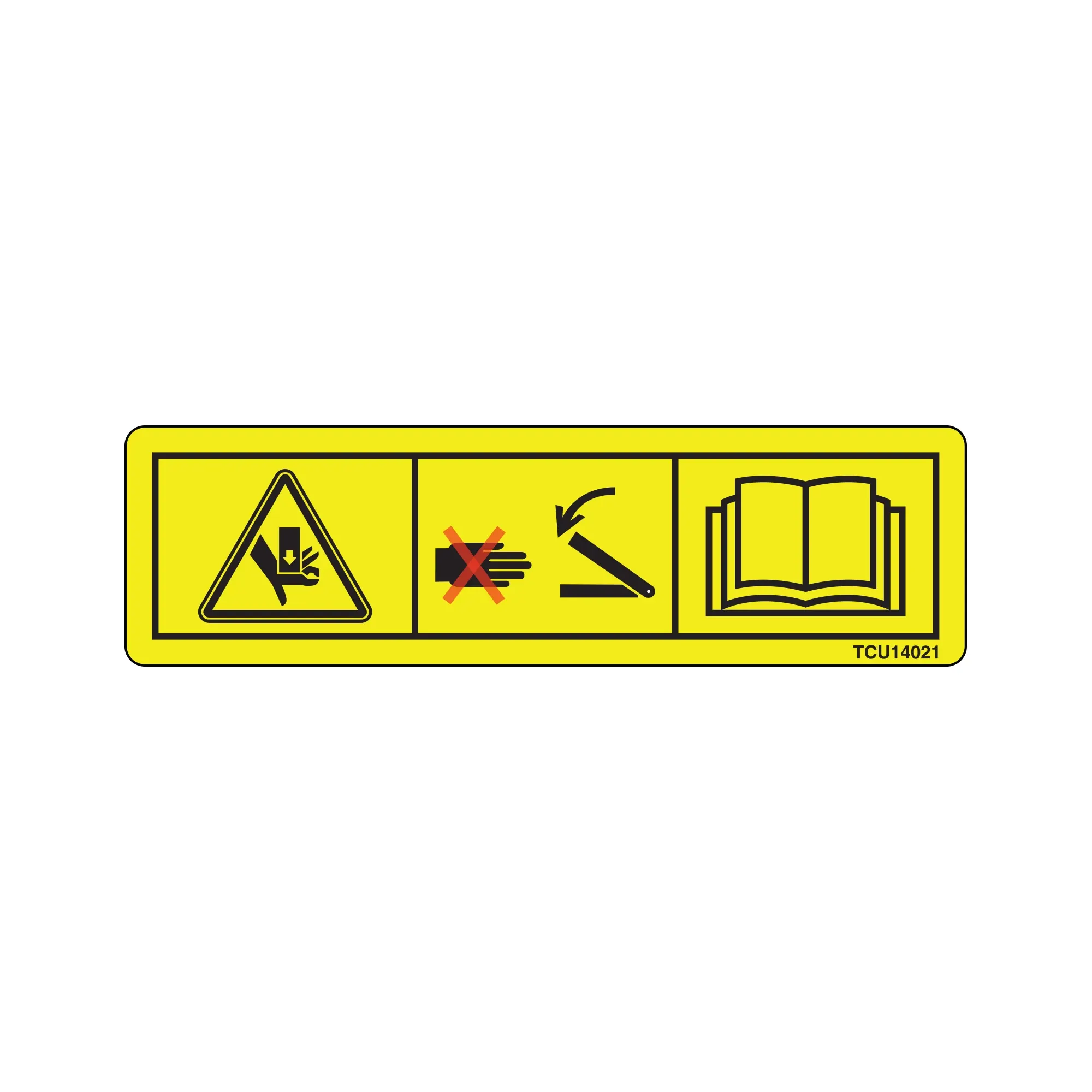 John Deere Warning Label, Export - TCU14021