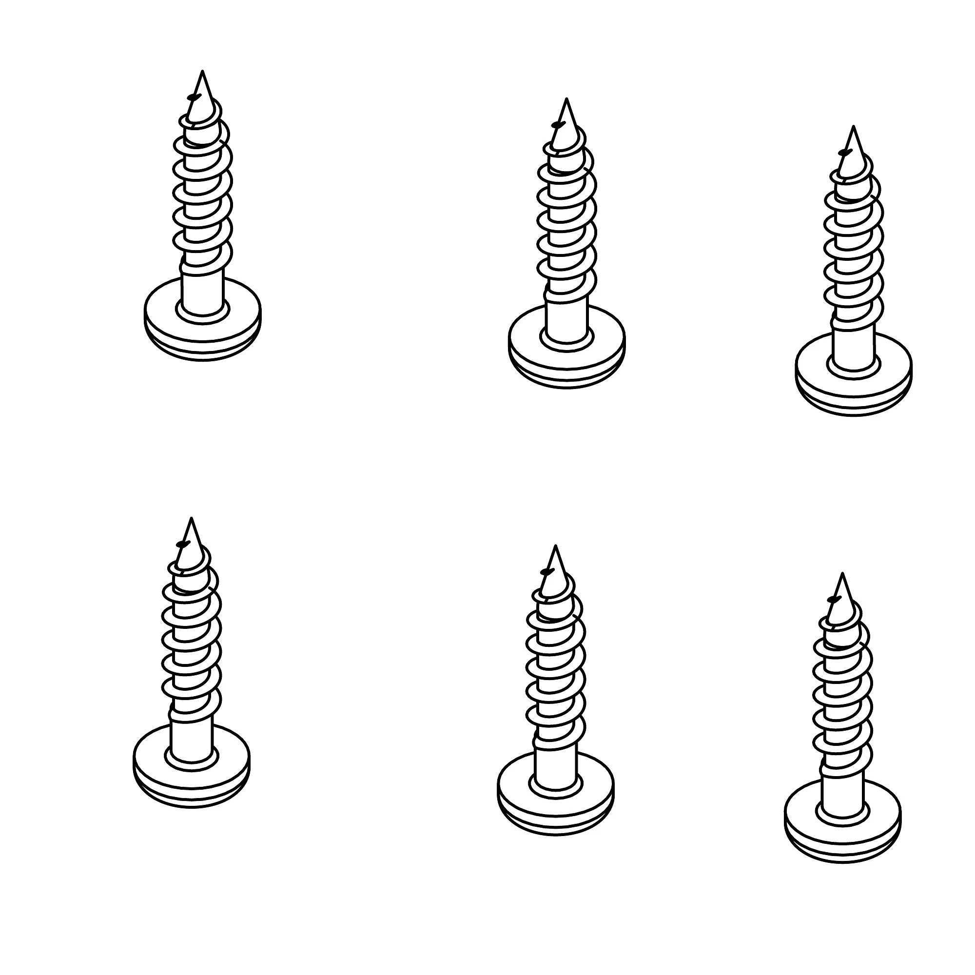 John Deere Seat Cushion Round Head Screw - AL210871