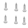 John Deere Seat Cushion Round Head Screw - AL210871