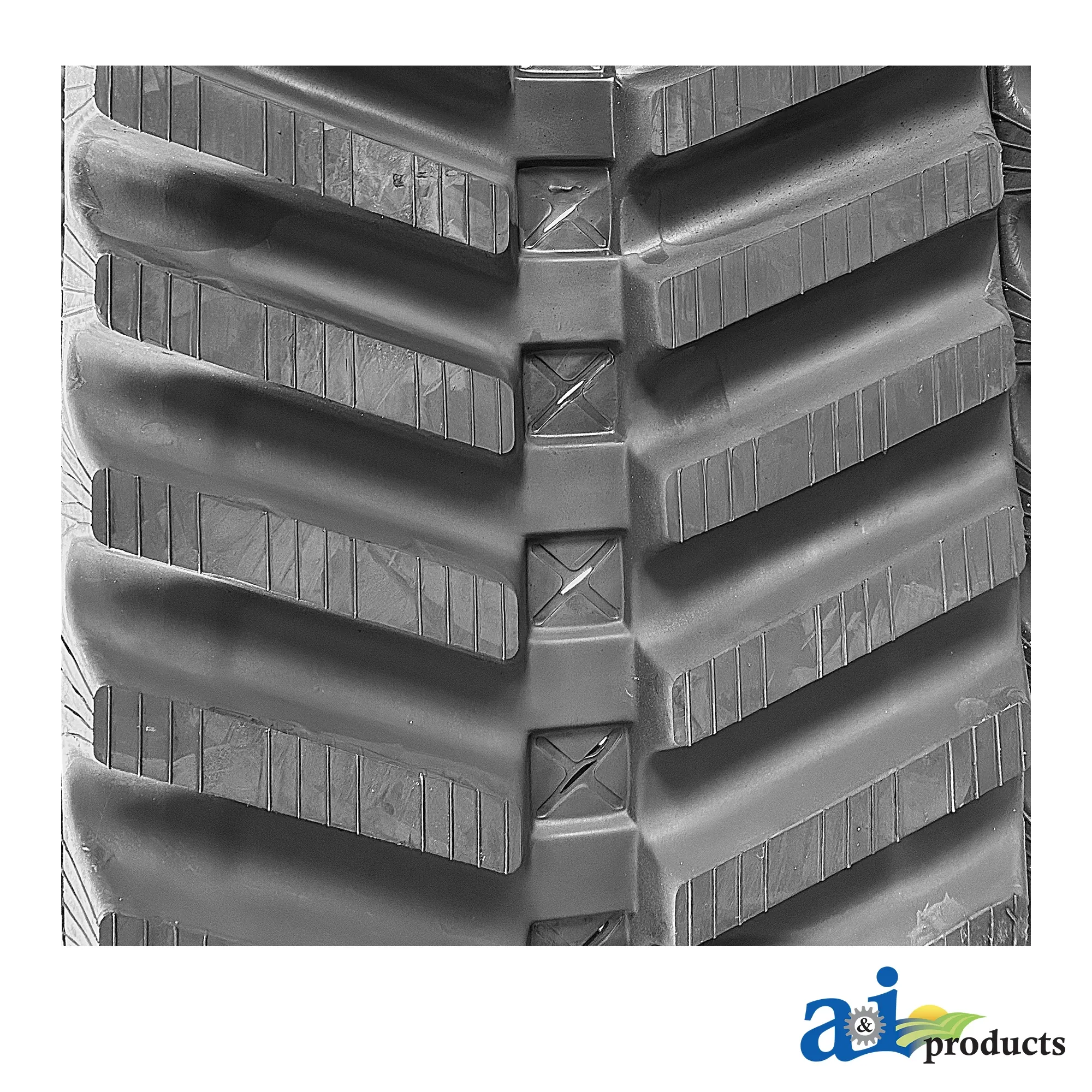 A&I Products R1 Tread Pattern Rubber Track, Width 450 mm, Pitch 86 mm, Links 42 - A-4508642R1