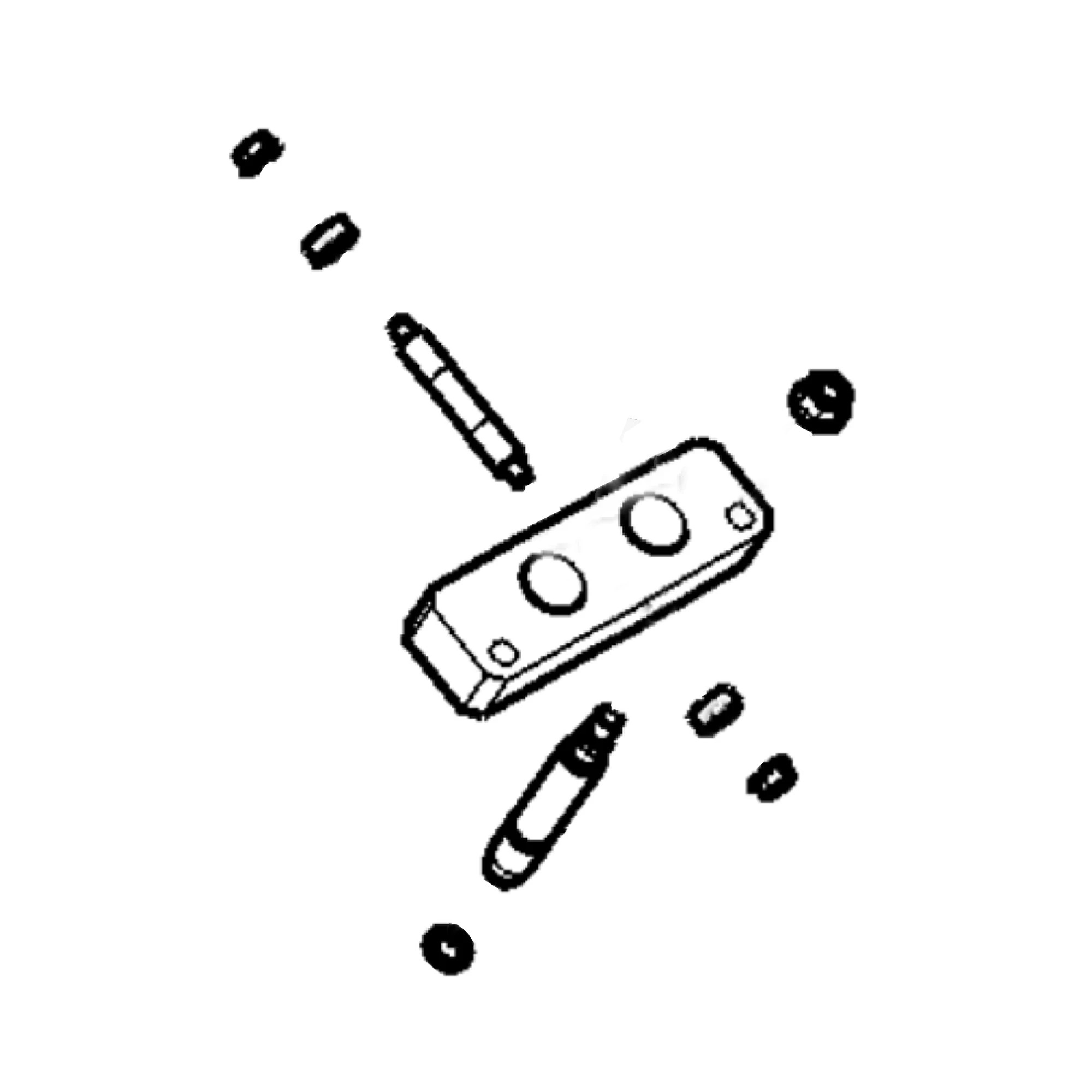John Deere Single Point Hydraulic Coupler Block Kit - AW34061