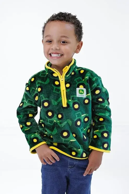 Toddler Tractors All Over Quarter Zip