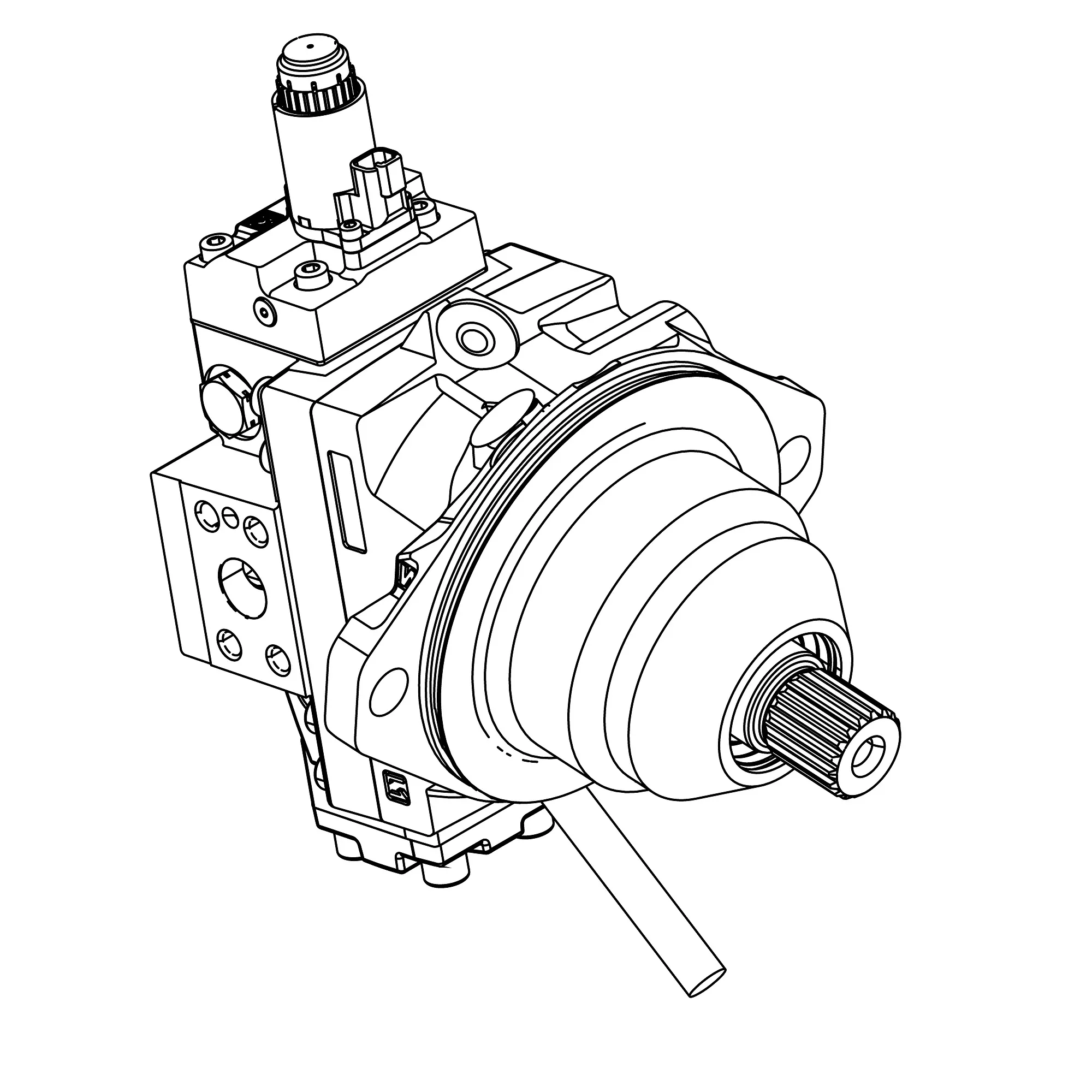 John Deere Hagie Wheel Hydraulic Motor, 80 cc/rev - 5HG606632
