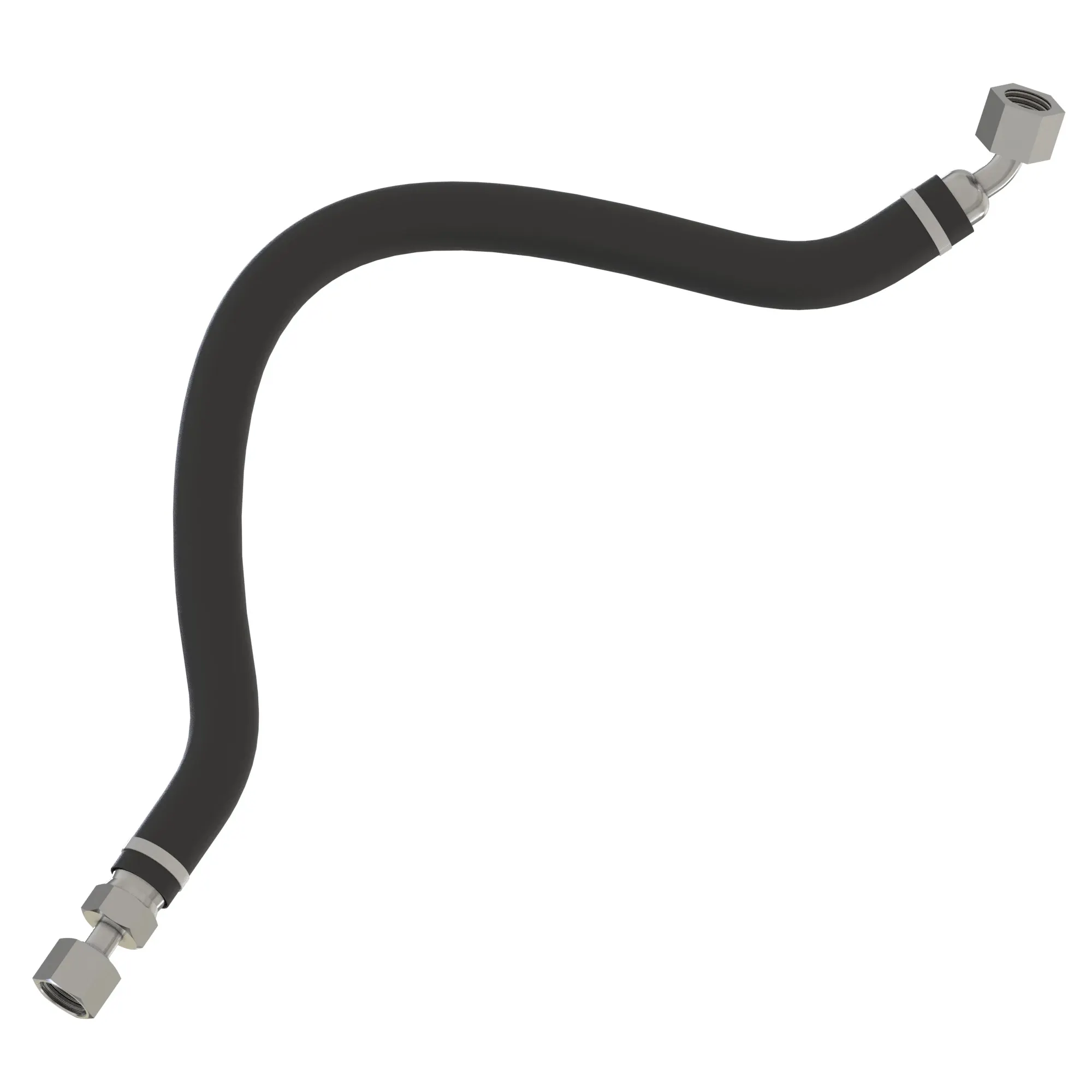 John Deere Manual Hydraulic Valve to Lift Bucket Cylinder Hydraulic Hose - AXX12645