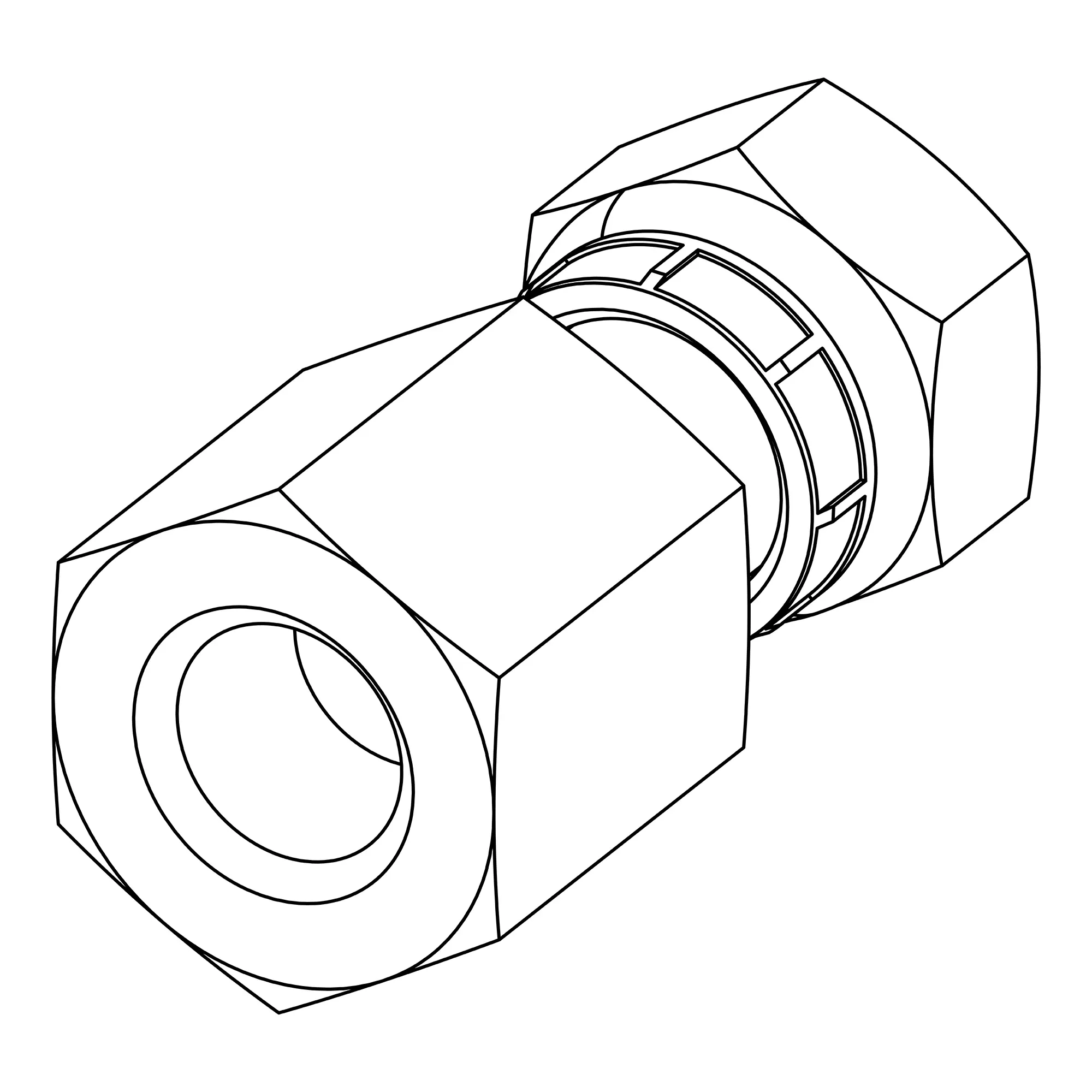 John Deere Female Pipe Swivel Fitting - AT388895