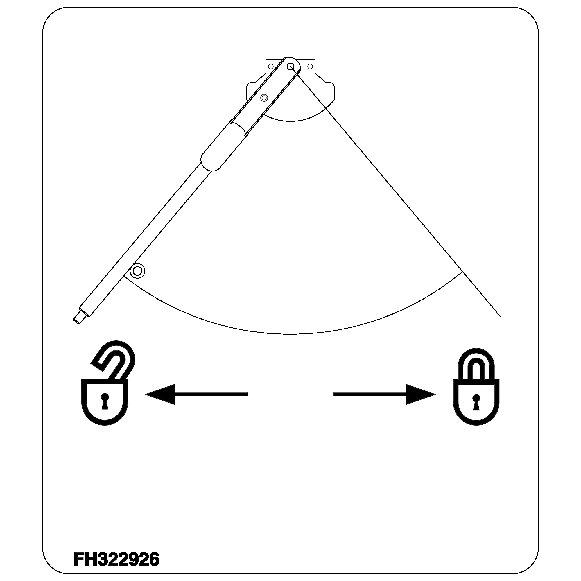 John Deere Parking Brake Label - FH322926