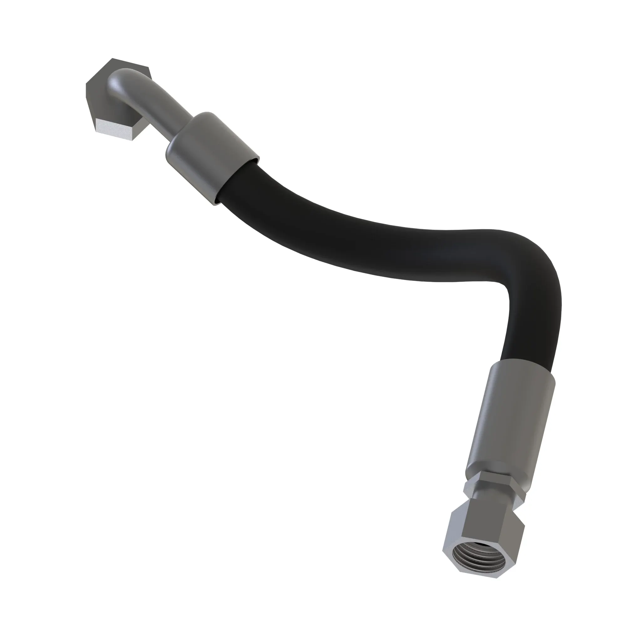 John Deere Fabricated Main Engine Gearbox Cooler Inlet Hydraulic Hose - AXE43714