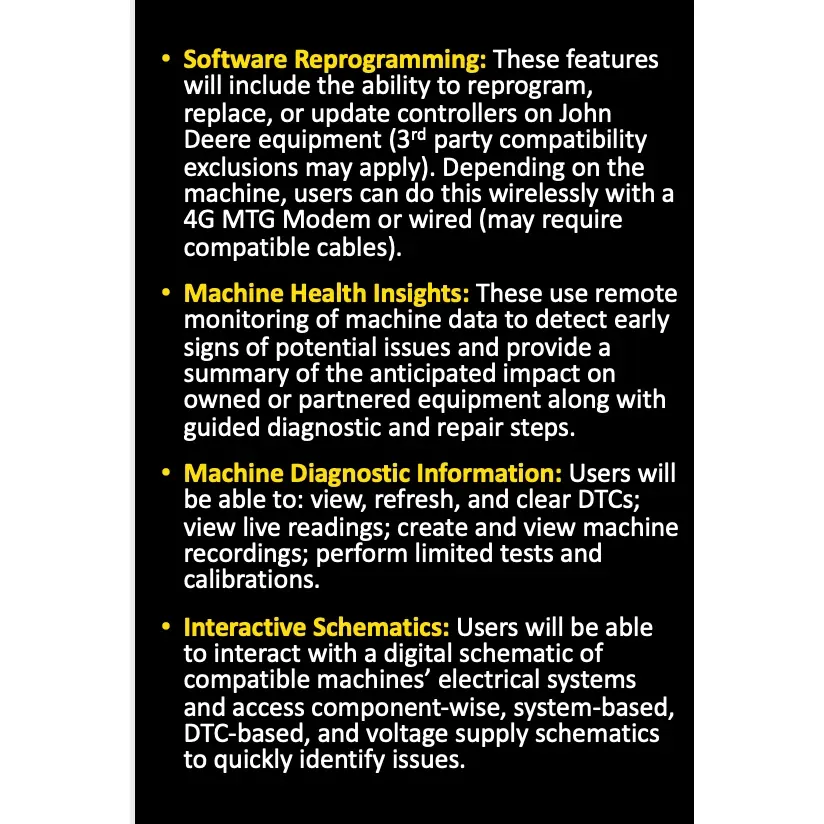 Operations Center PRO Service - Service Business - Construction & Forestry (Annual License)