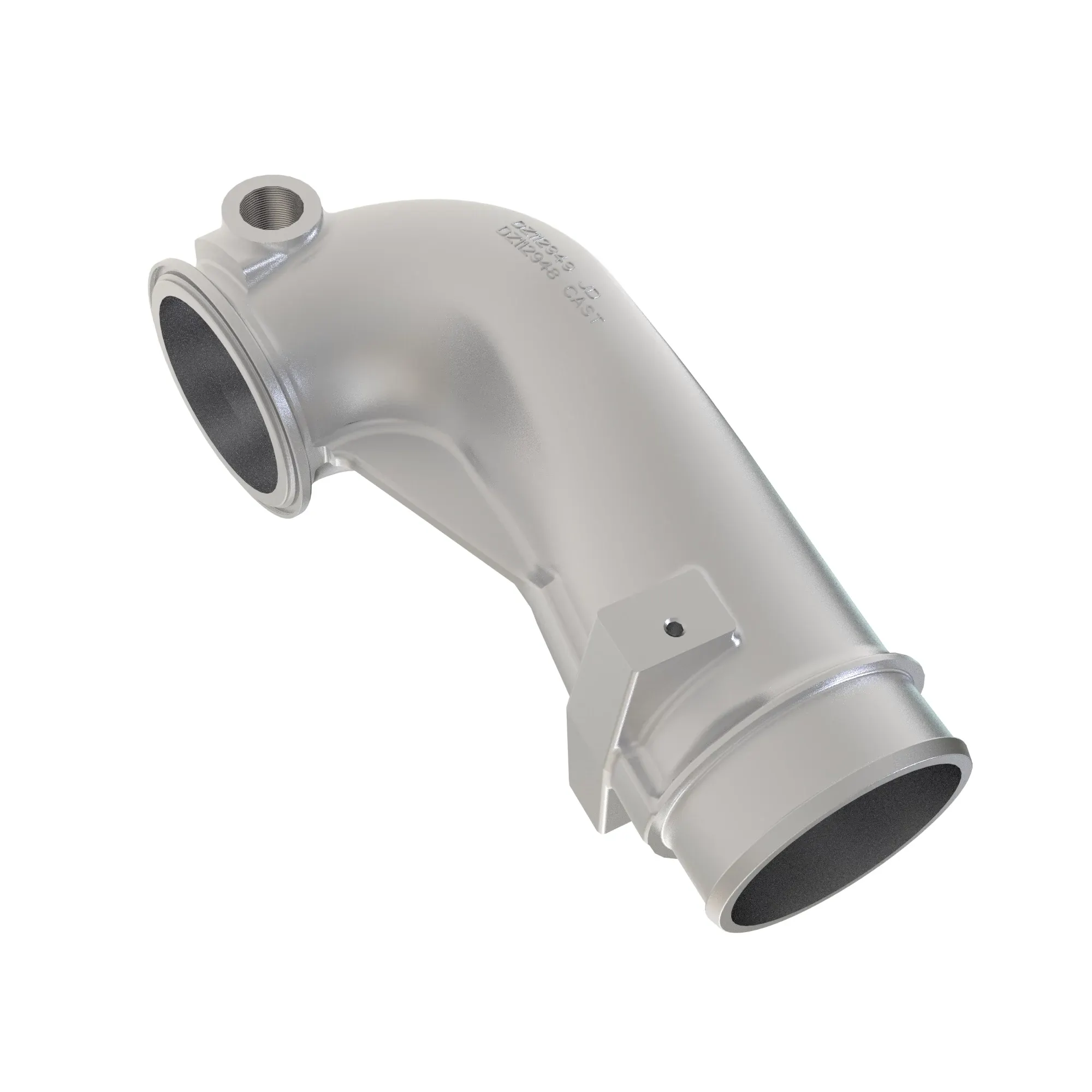 90 DEGREE COBRA HEAD
TURBO AIR INTAKE, MACHINED