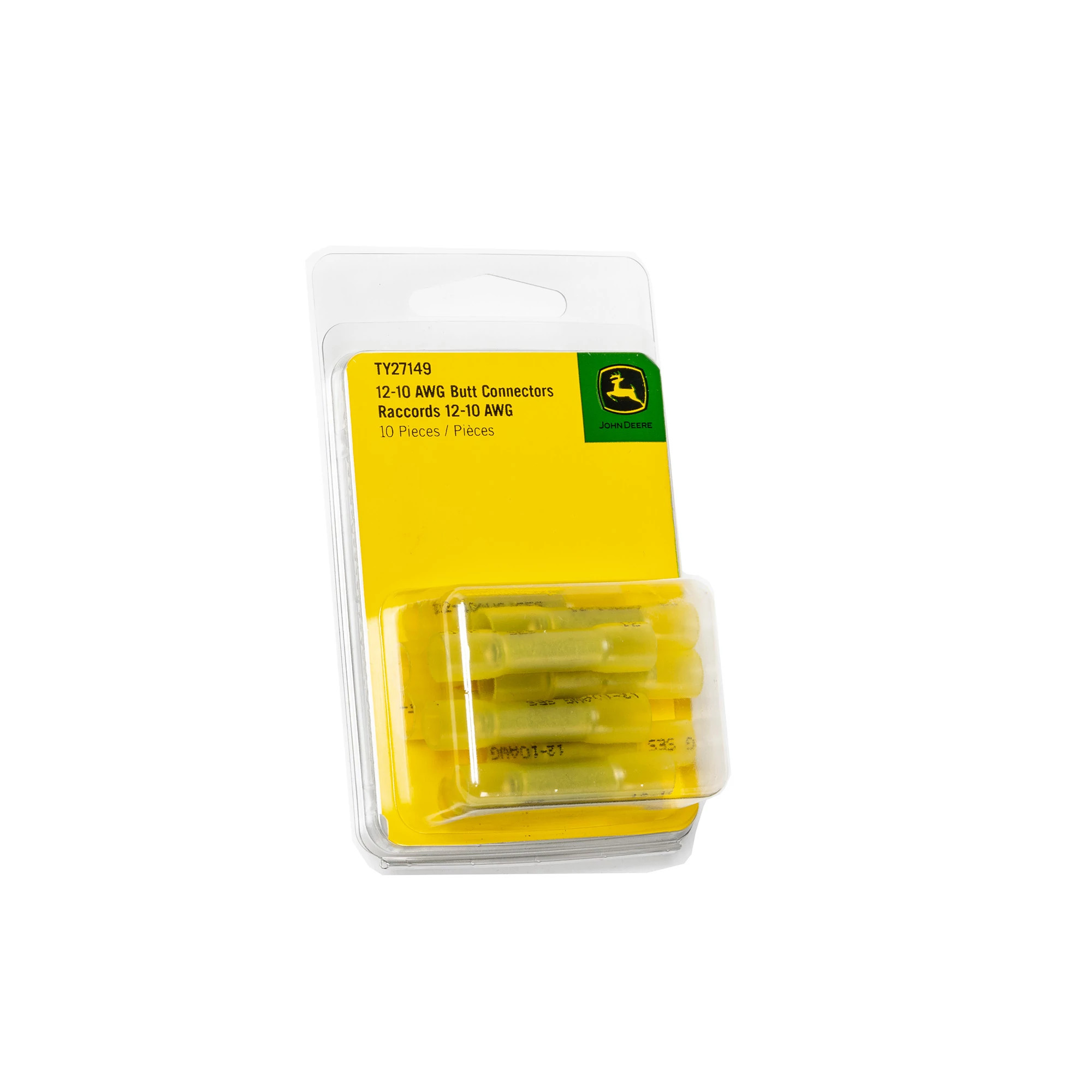 John Deere 12-10 AWG CS Heat Shrink Butt Connectors (Pack of 10) - TY27149