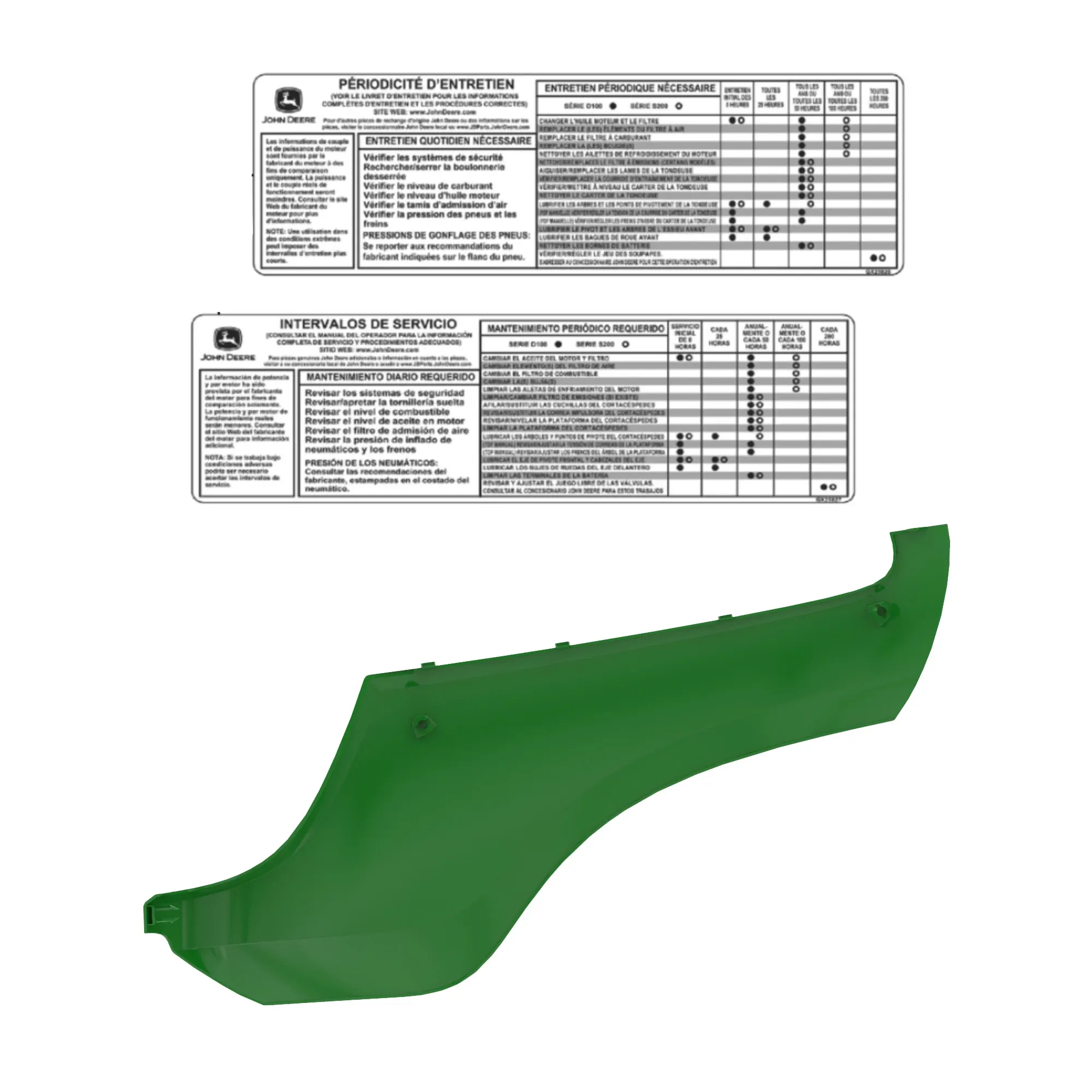John Deere Hood Panel with Decal - GY21742