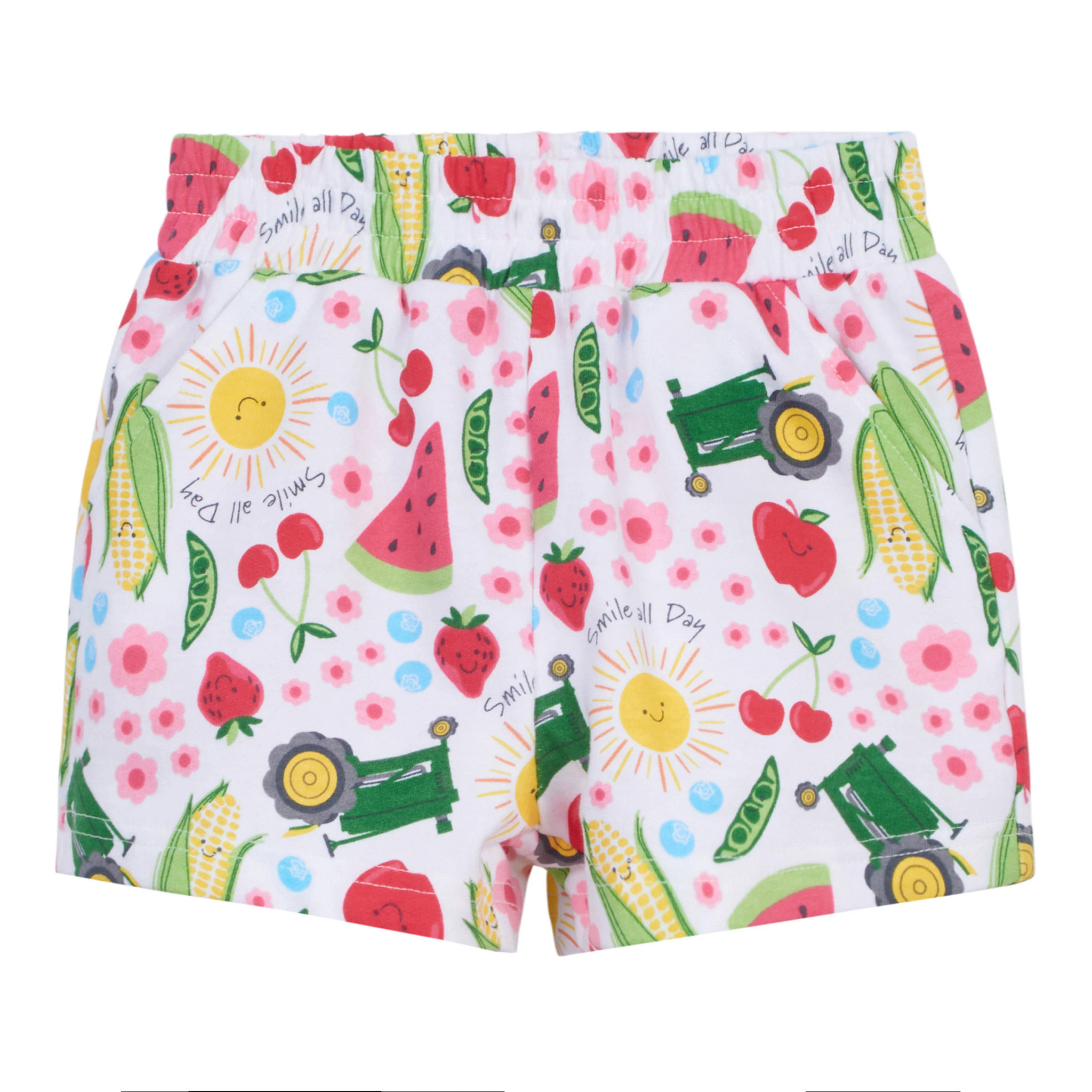 Toddler Pink Farmer's Market T-Shirt and Shorts Outfit Set