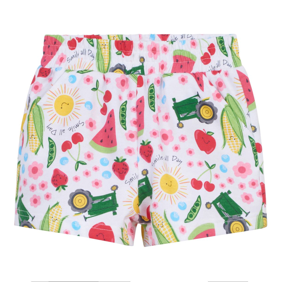 Toddler Pink Farmer's Market T-Shirt and Shorts Outfit Set