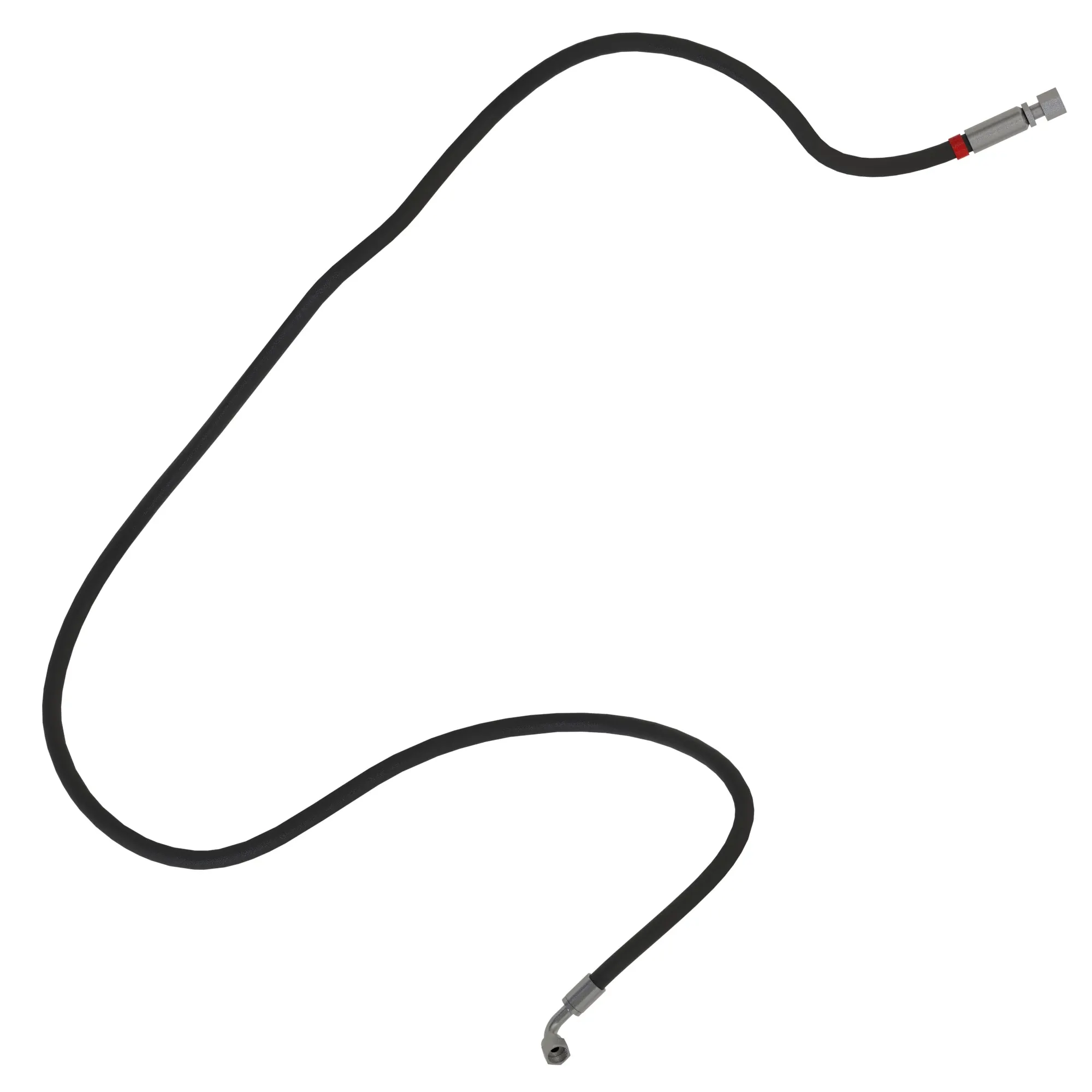 John Deere Fabricated Axle to Manifold Hydraulic Hose - AT540548
