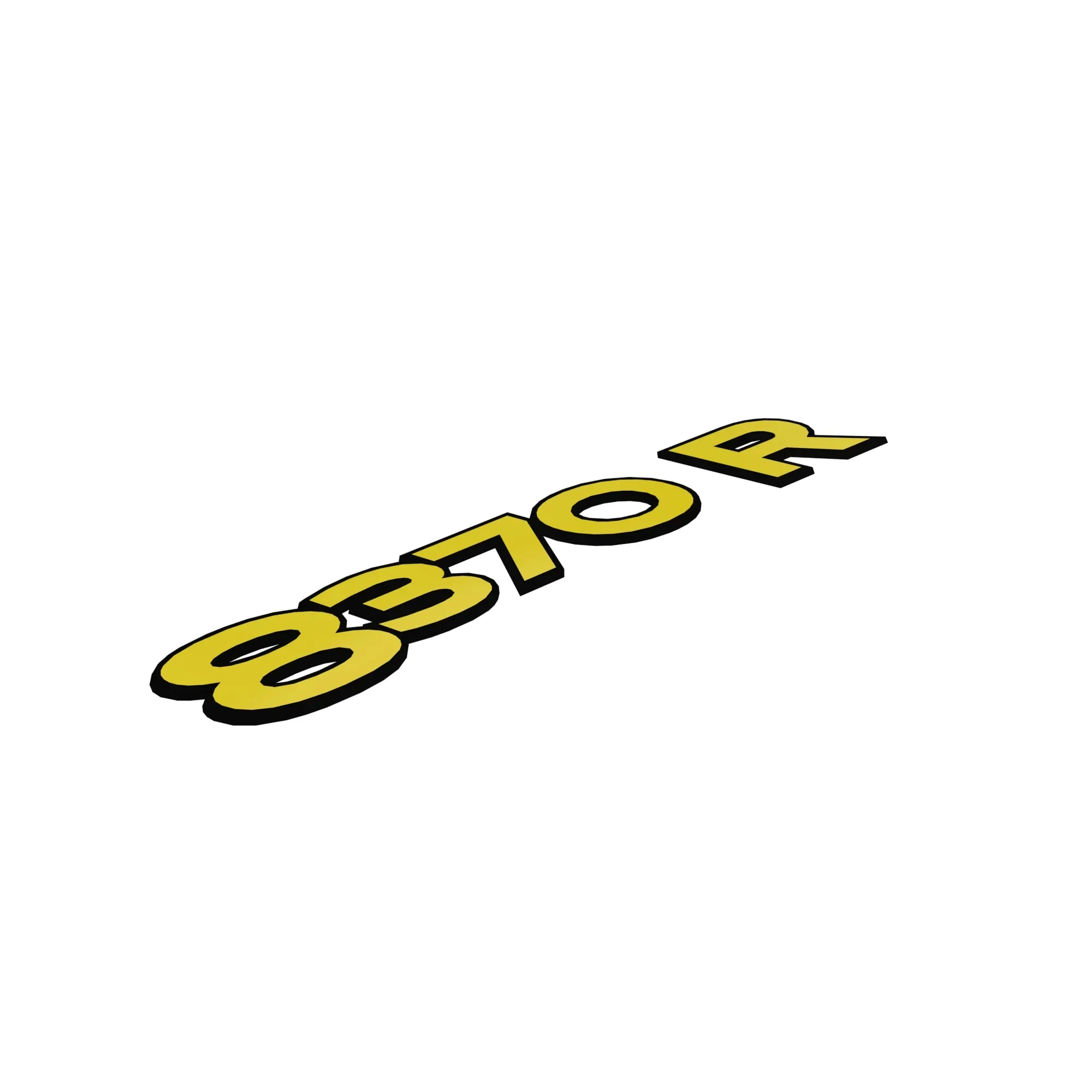 John Deere 8370R Model Label, Right Side - R339305