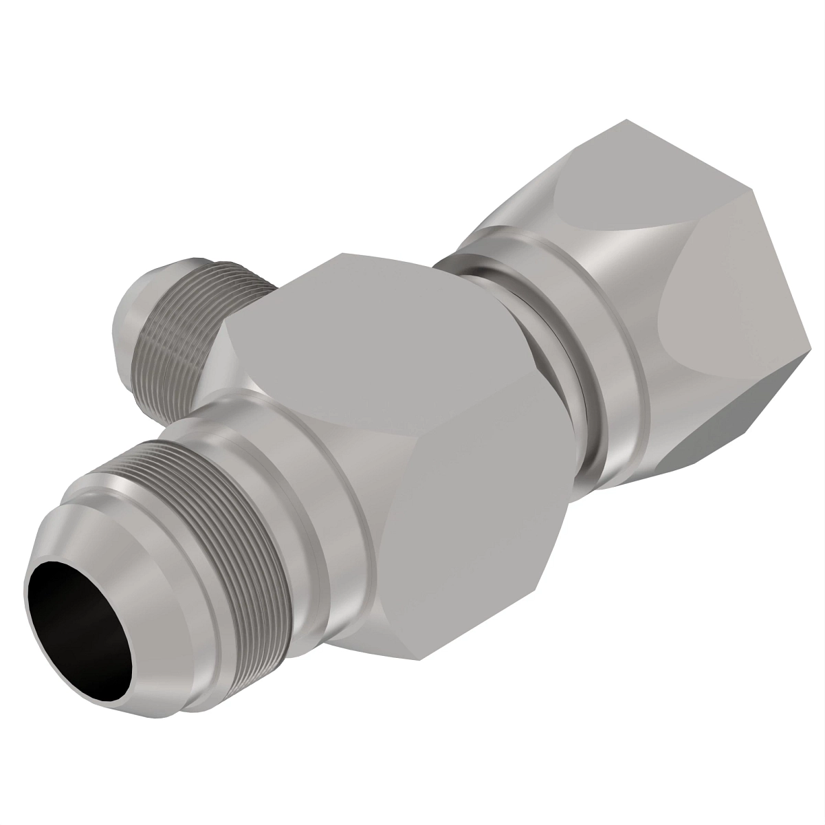 Fitting, Tee-37DEG Flare Swivel Run