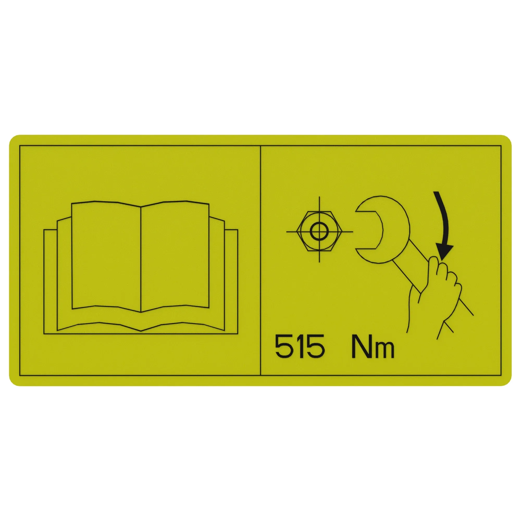 John Deere Label, Tire Pressure Teton, Text Free - N317762