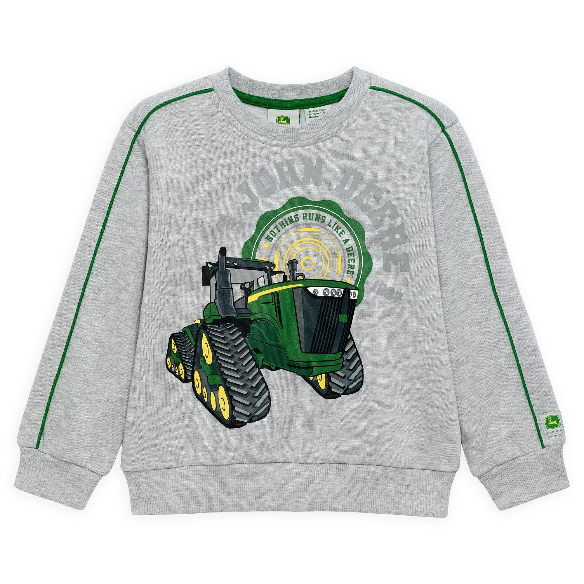 Toddler Tracked Tractor Crewneck | Shop.Deere.com