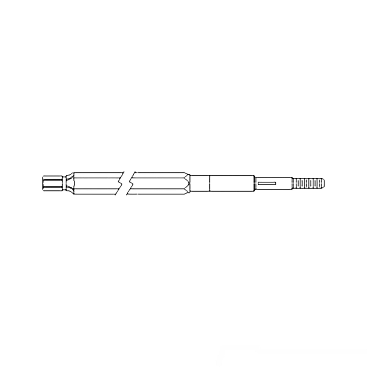 Shaft, Fh Upper Hex Narrow