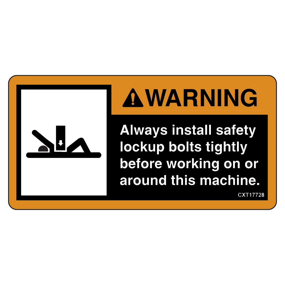 Safety Sign, Decal-Warning-Safety L