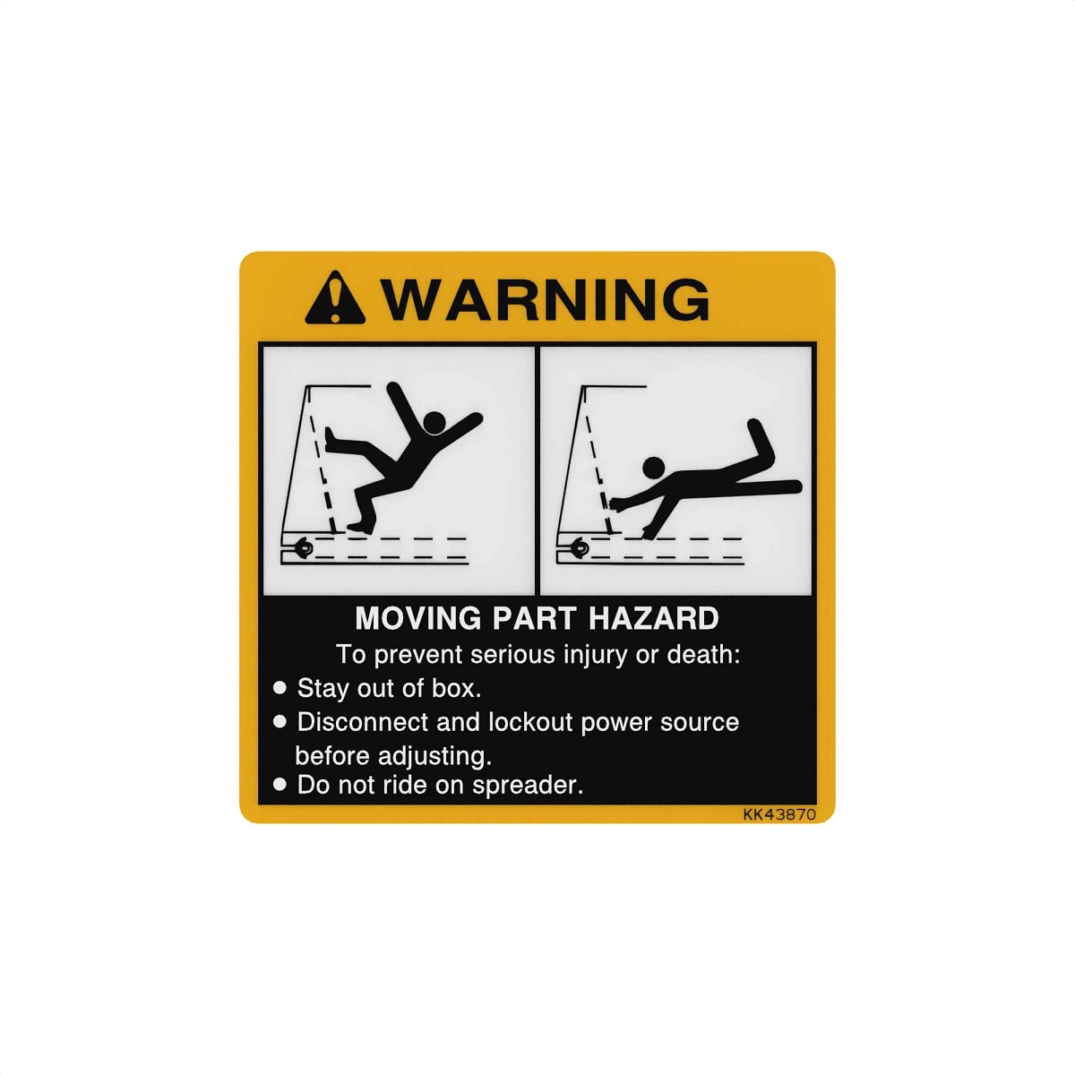 Safety Sign, Warning, Moving Part